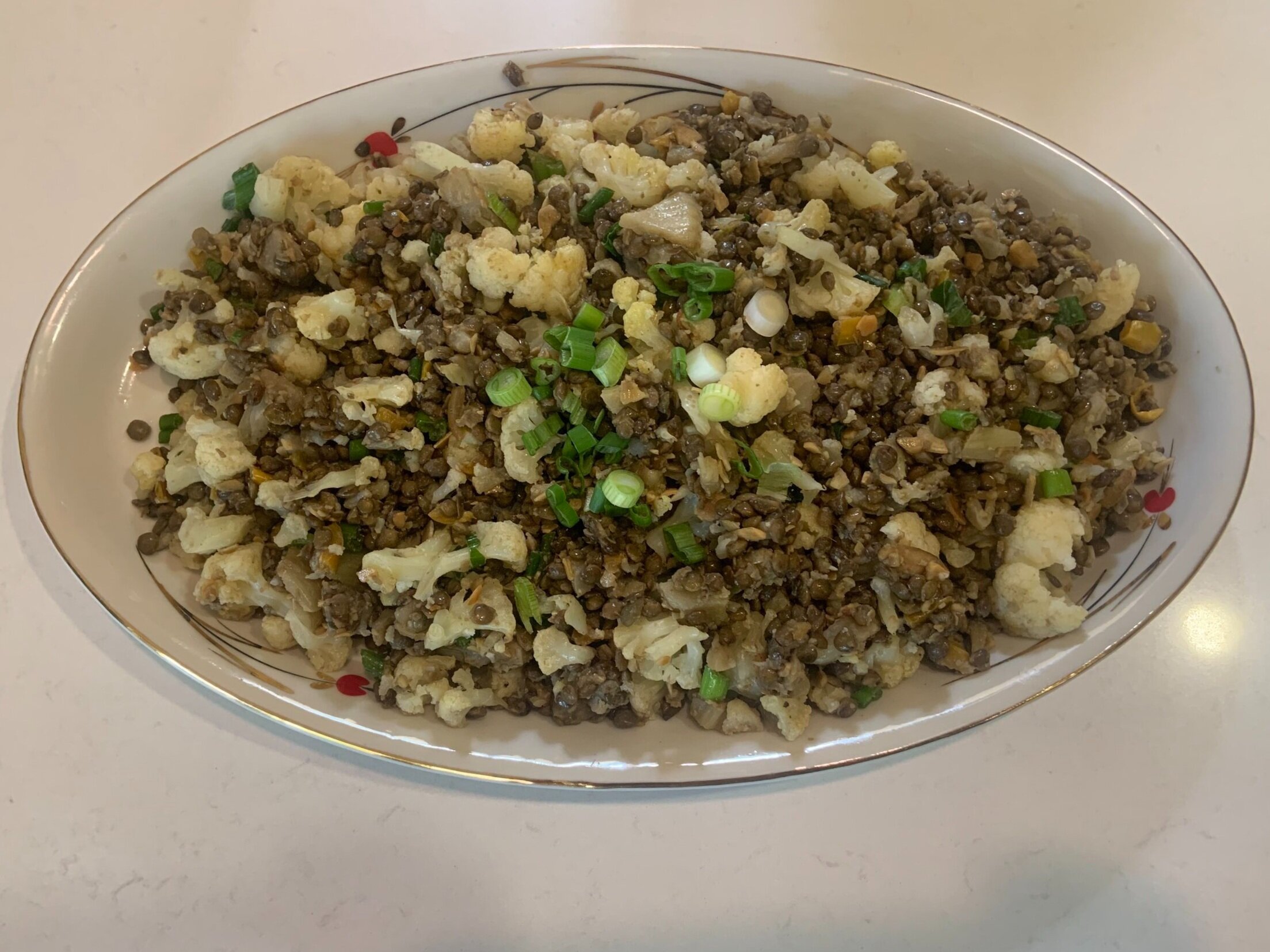 Lentil and Cauliflower Salad