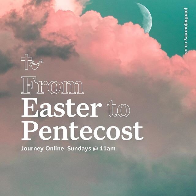 Join us this Sunday morning at 11am for our new series 'From Easter to Pentecost' online via our website jointhejourney.co.uk or through our YouTube channel (search for The Journey Church Lisburn) 🔥