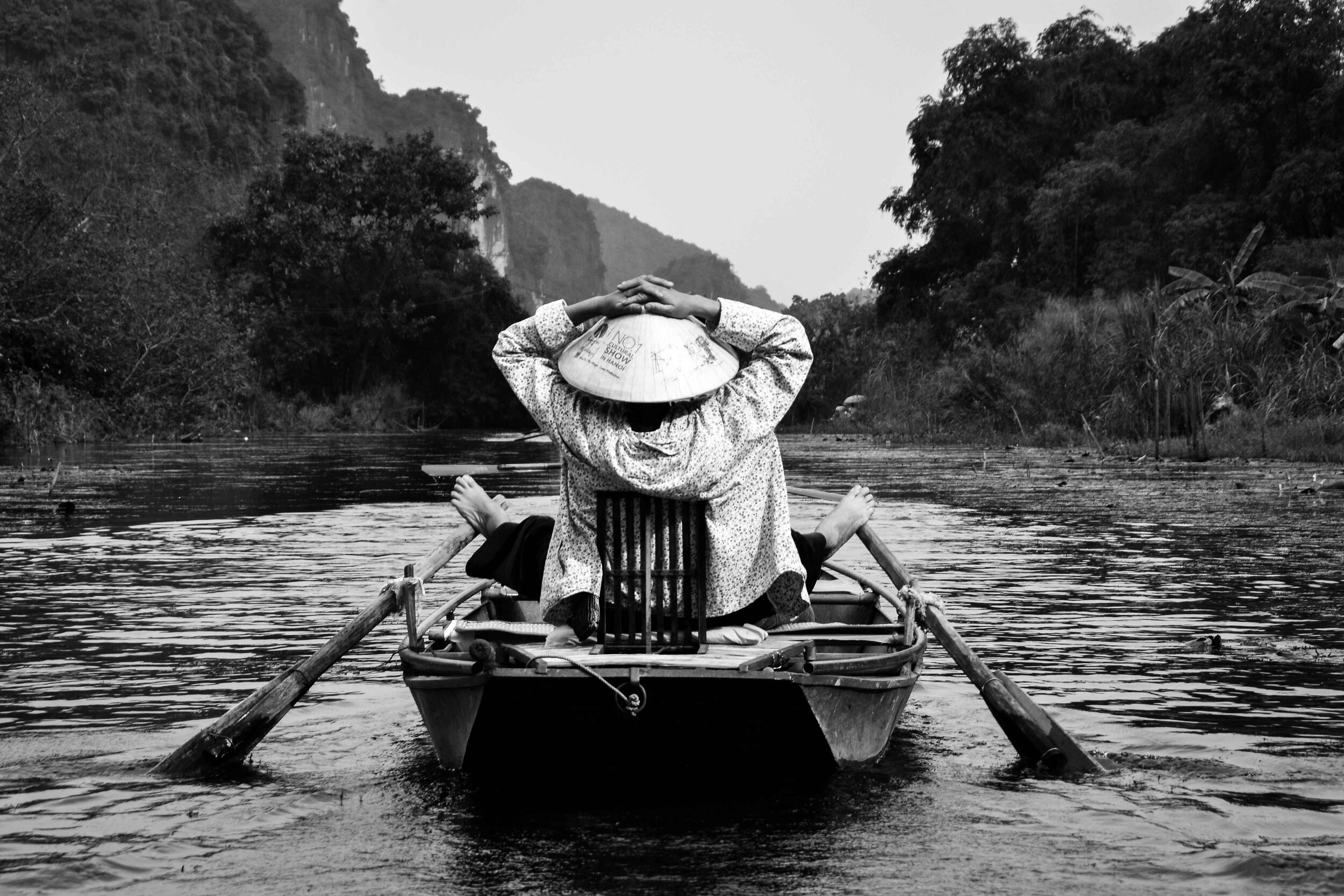 Une rameuse à Ninh Binh - Vietnam