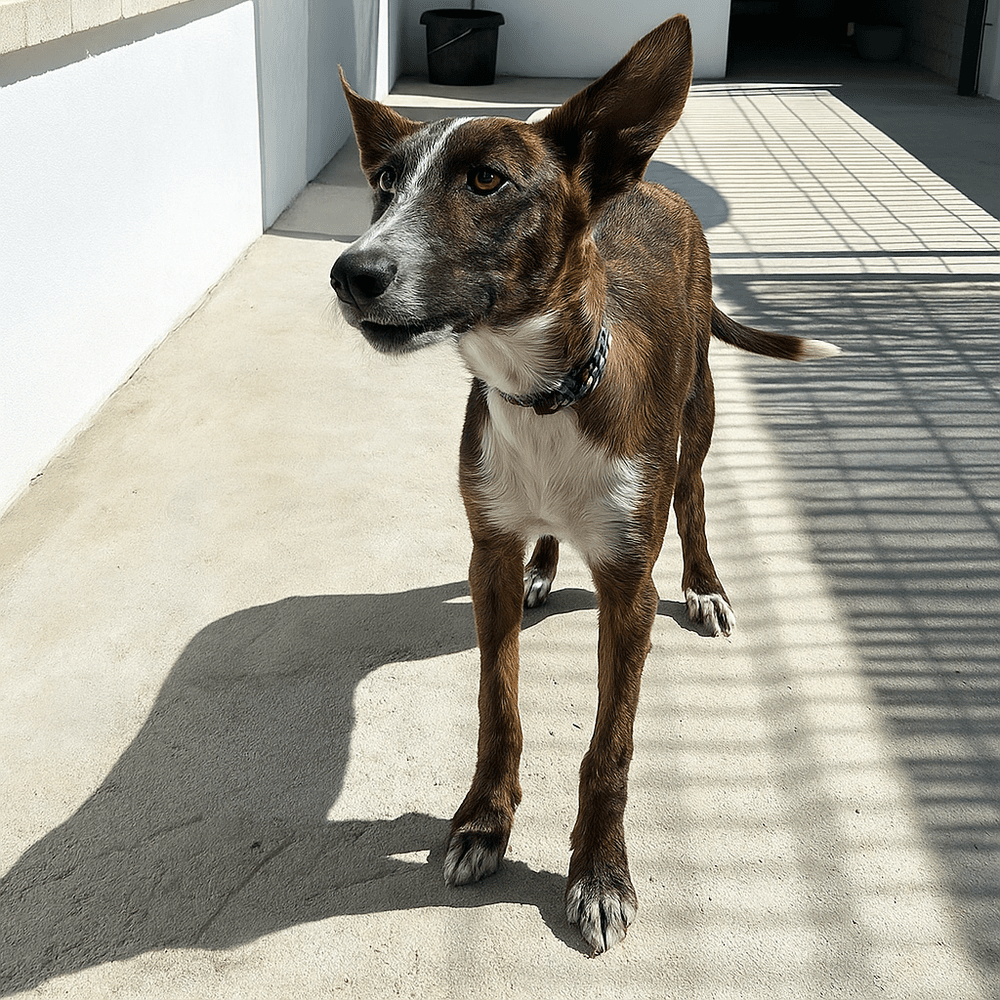 Brindle German Shepherd Whippet Mix Brindle Basenji Whippet Mix