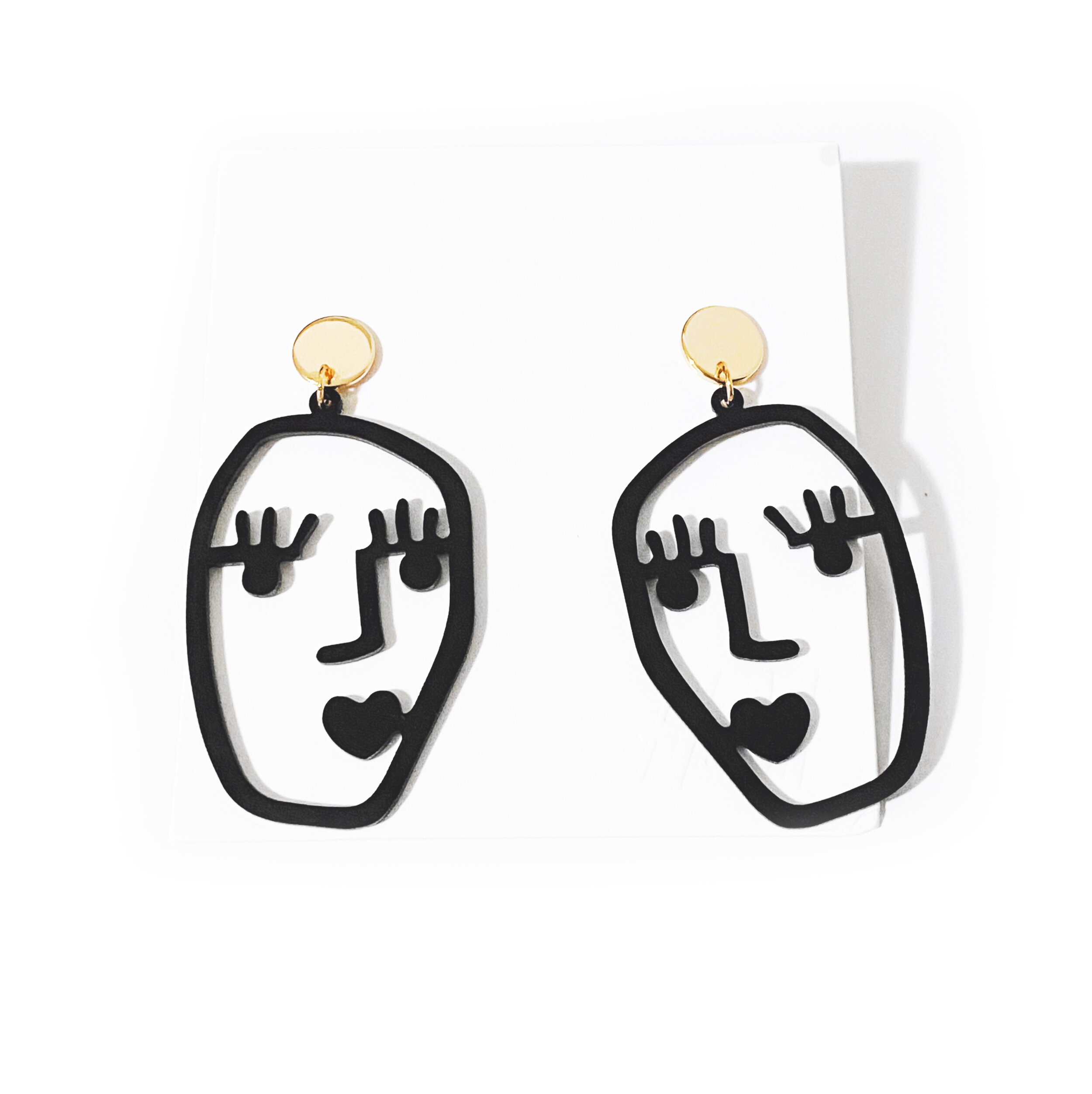 Modern Face Earrings