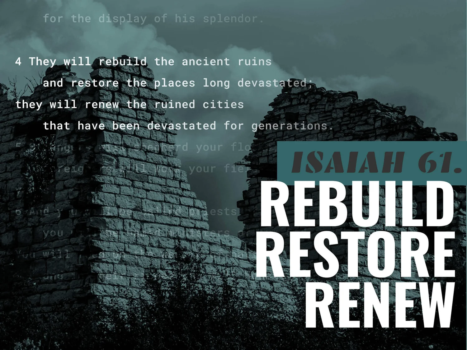 Isaiah 61 | Rebuild, Restore, Renew episode artwork