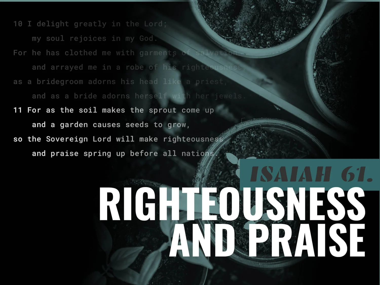 Isaiah 61 | Righteousness and Praise episode artwork