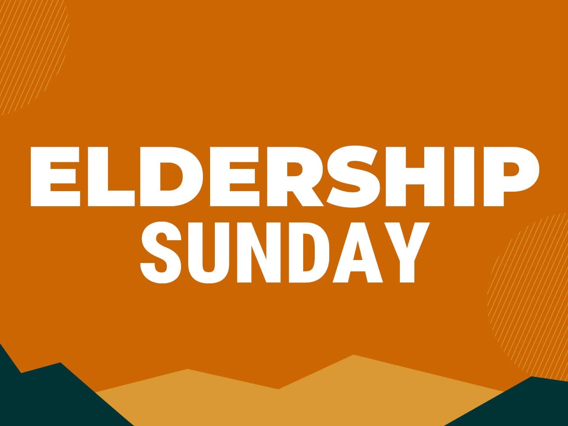 Eldership Sunday
