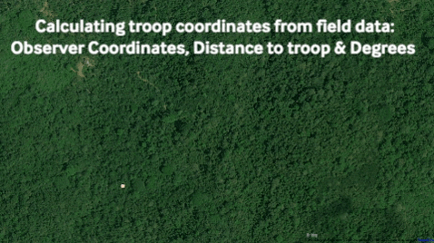Using simple geometry and python to calculate troop position based on coordinates, bearing and distance in a csv file