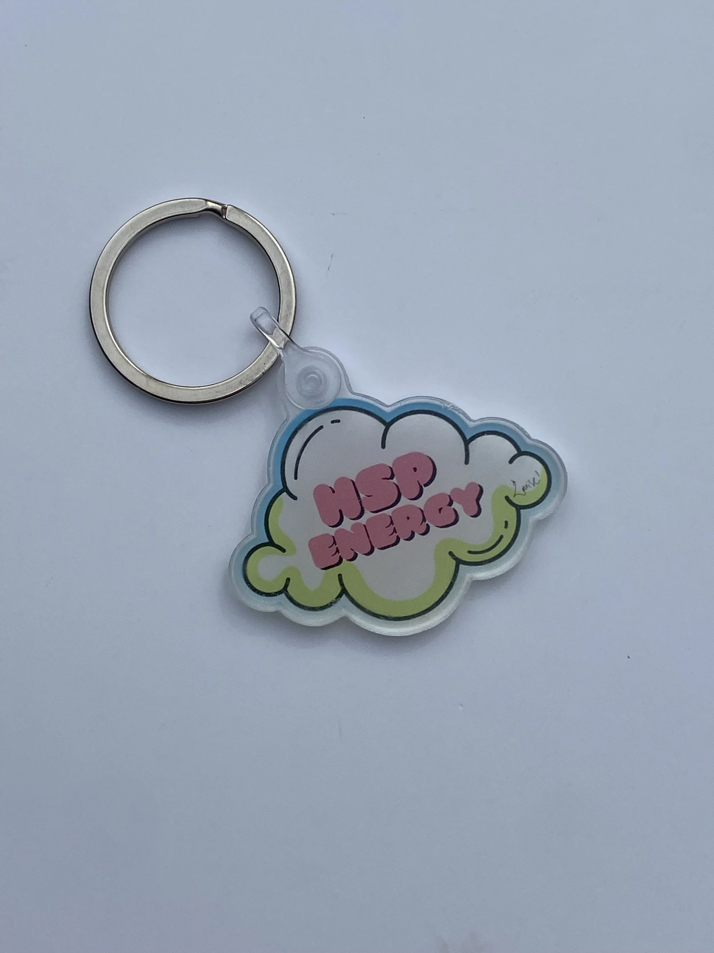**OT-HSP  | "HSP" Highly Sensitive Person Acrylic Keychain | Wholesale: $2.50 ; MSRP: $5  | Case Size  2