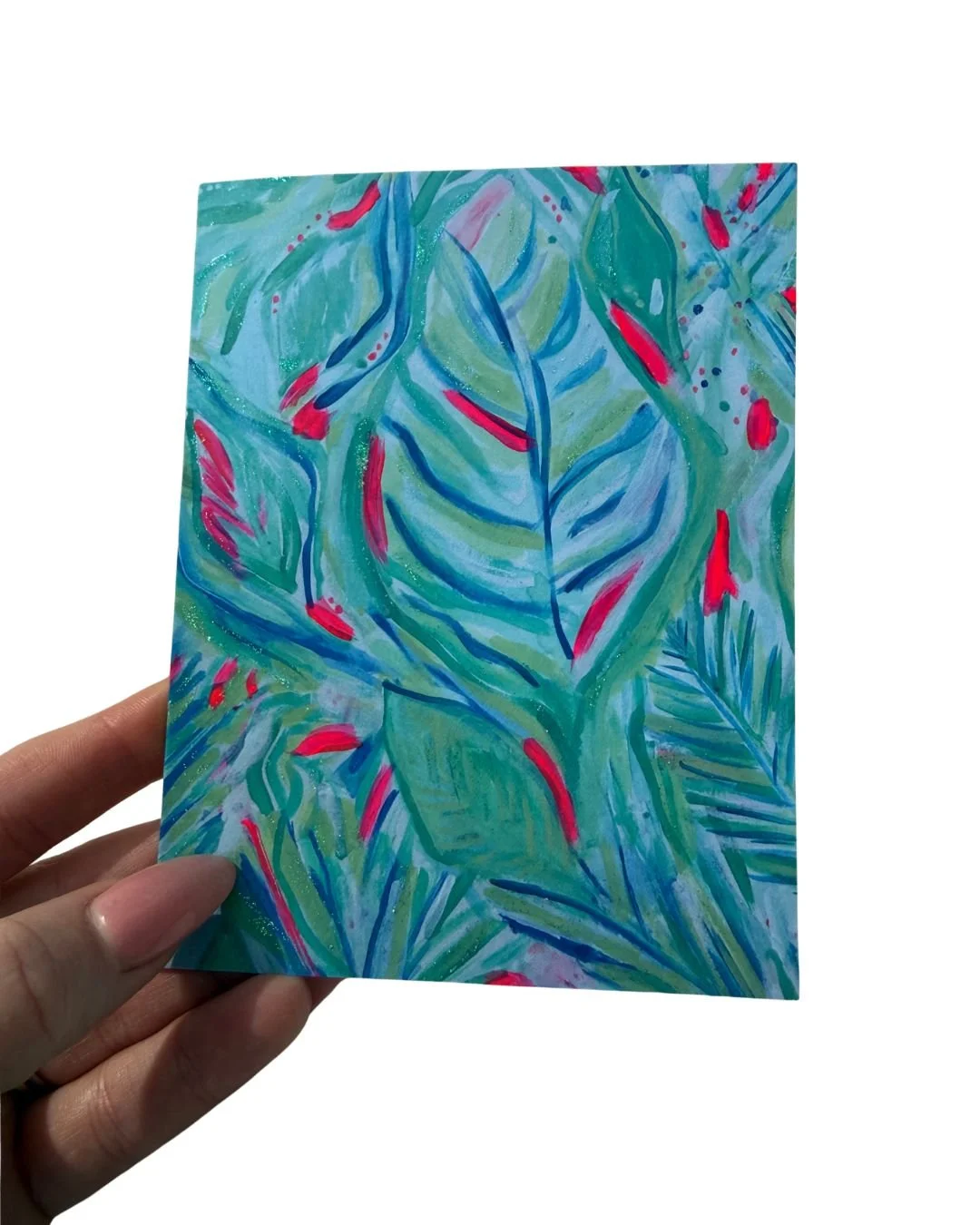 **ENC-LF2 | Embellished with neon paint and glitter | 4.21" x 5.47" | Wholesale: $3; MSRP: $6 | Case Size: 6 per design