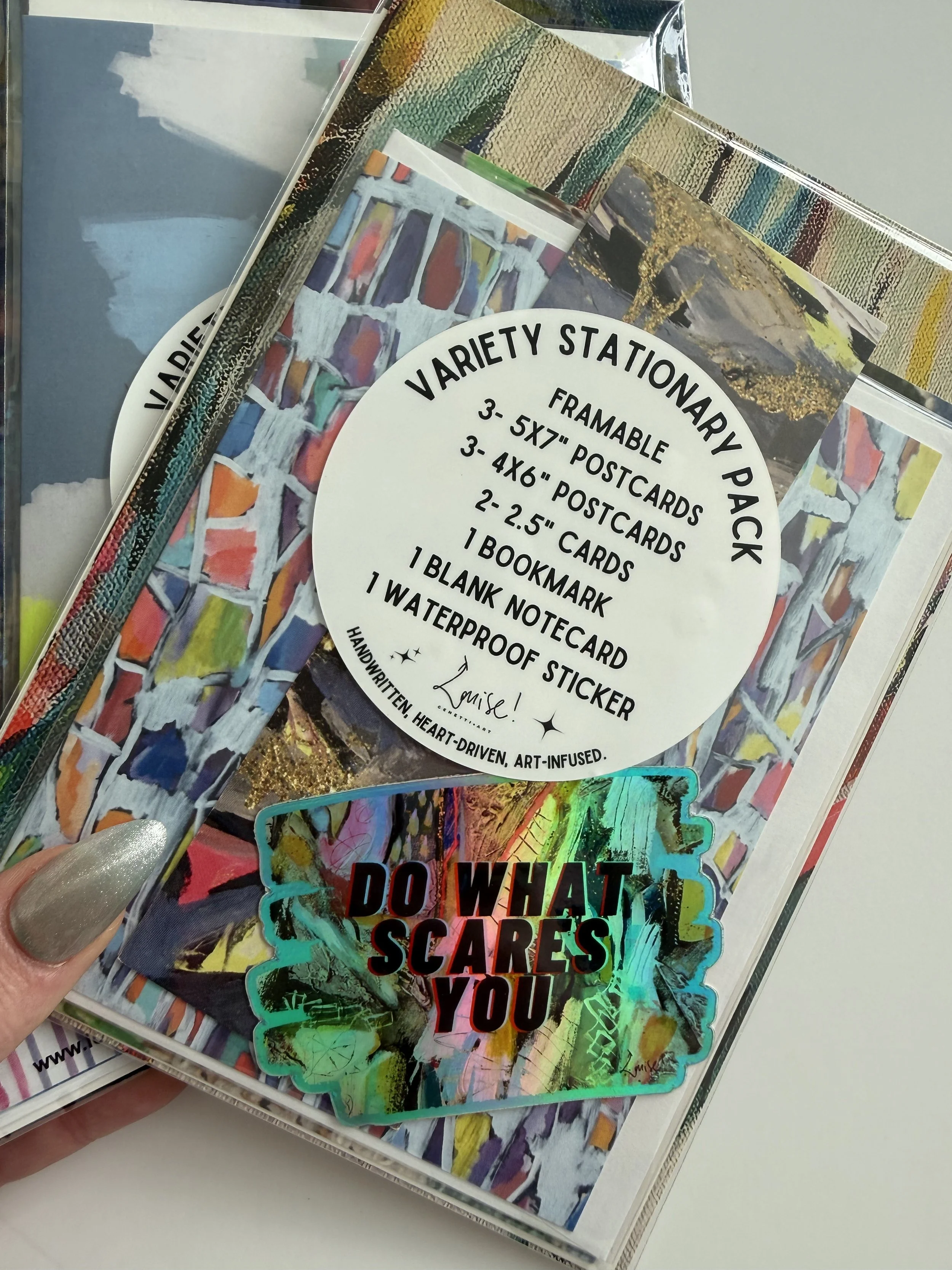 Front Side of Variety Stationary Pack | Wholesale $10 ; MSRP: $20 | Case size 3