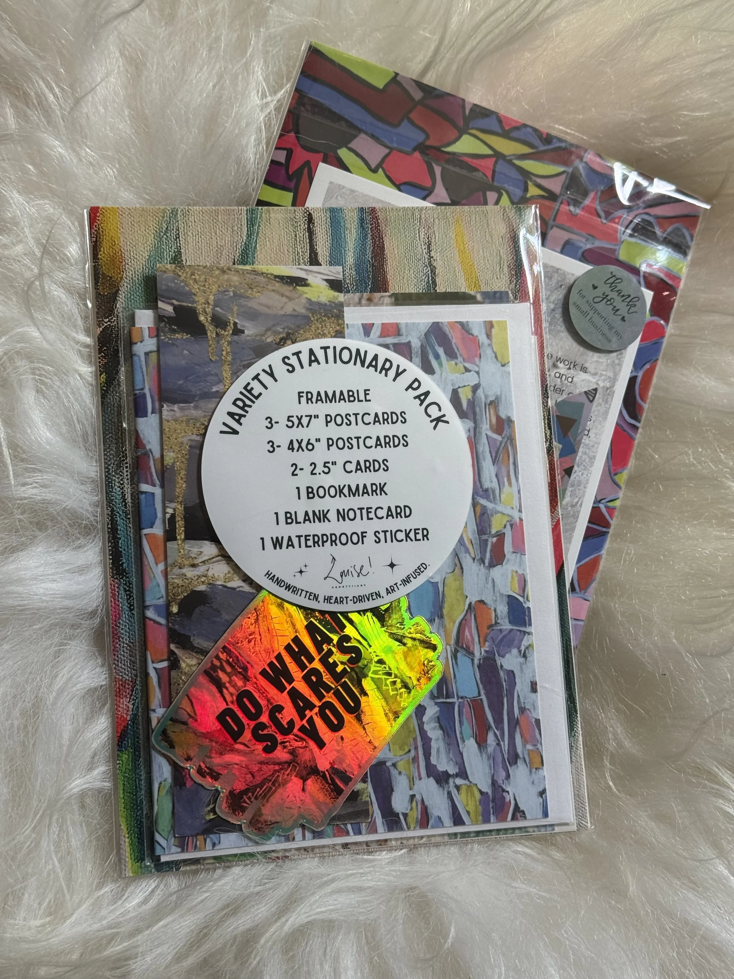 Front Side of Variety Stationary Pack | Wholesale $10 ; MSRP: $20 | Case size 2