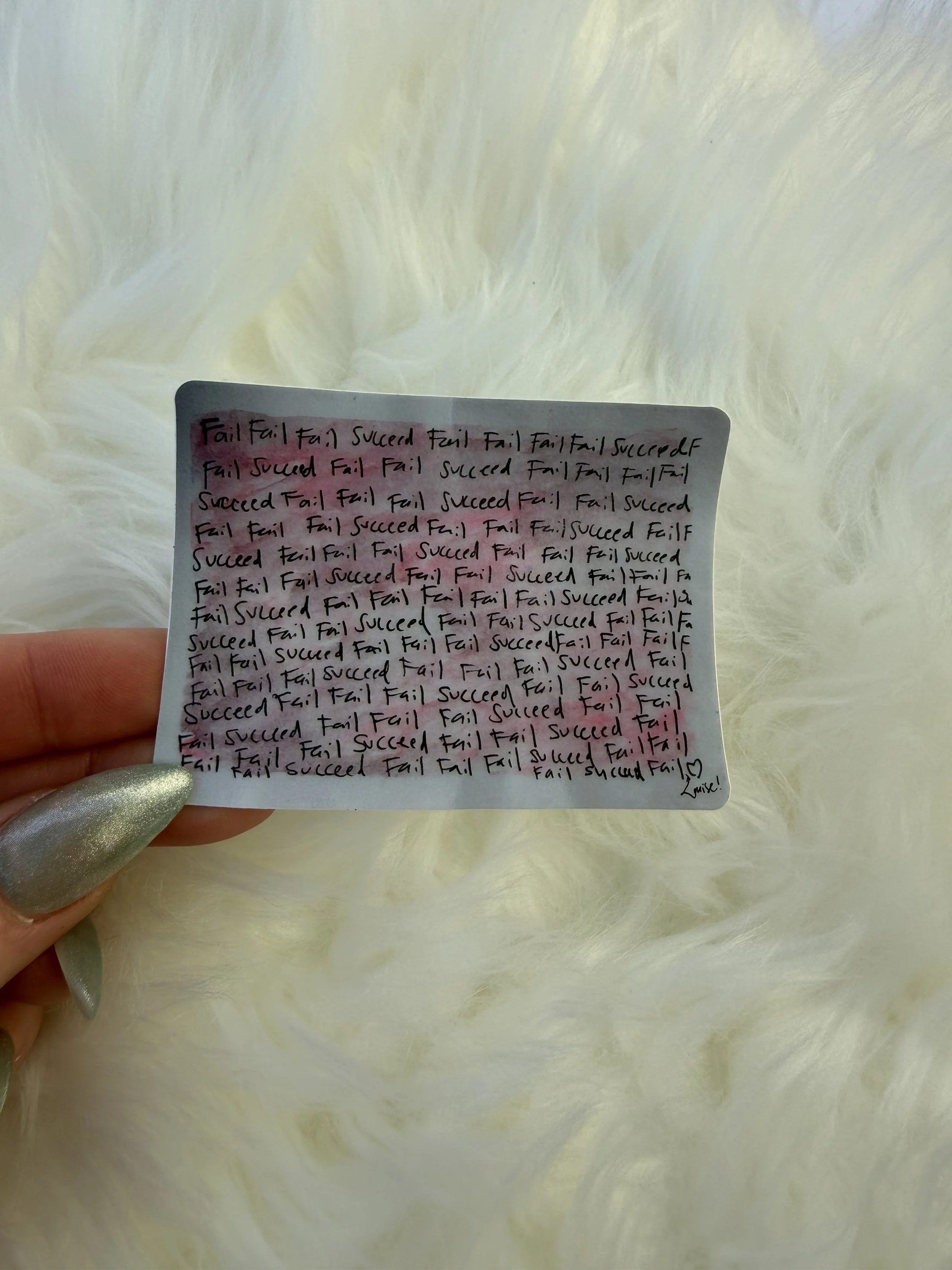 Fail/Succeed Sticker