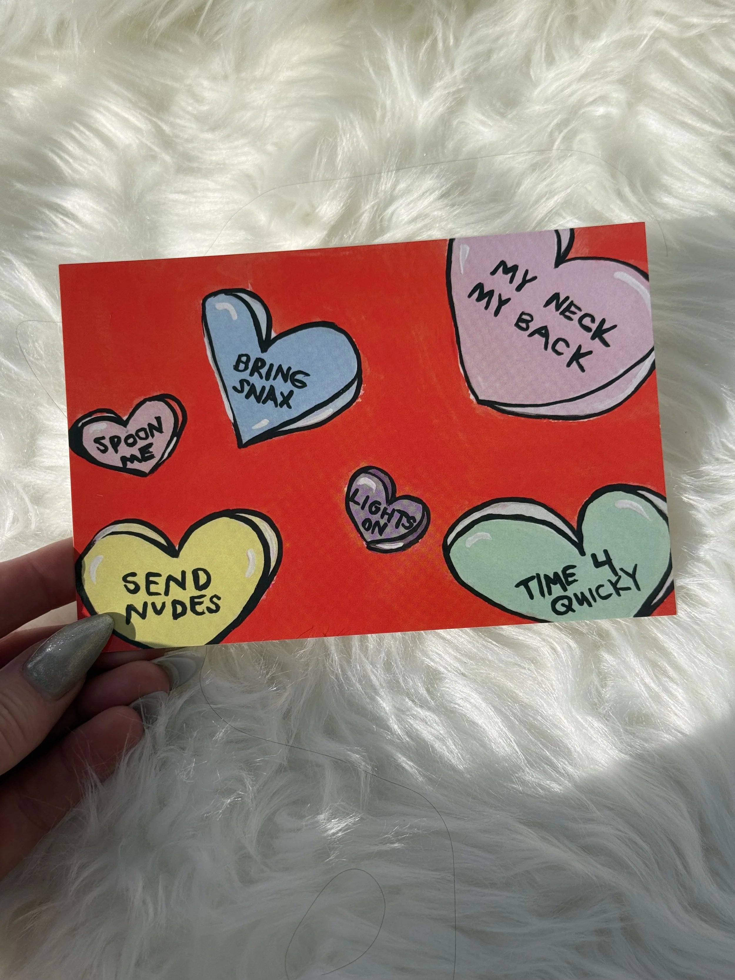 **OT-VAL  | 4 x 6 Naughty Valentine Postcard | Wholesale: $2 ; MSRP: $4  | Case Size: 4