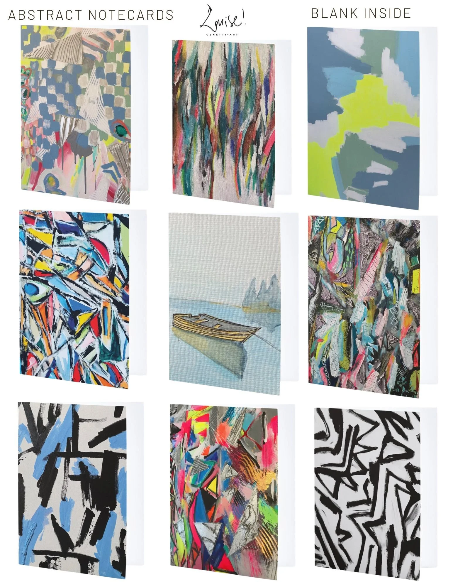 sample of cards found in abstract boxes--none are guaranteed but any of these are possible