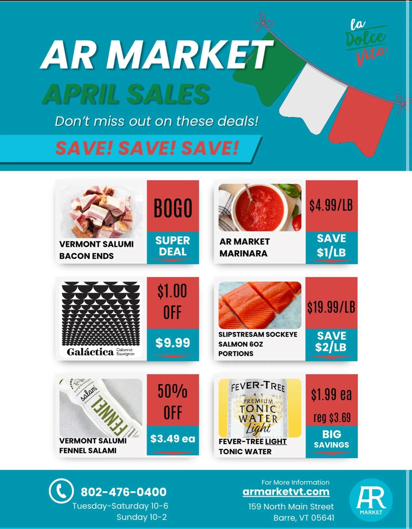 All kinds of great sales throughout the month of April! Awesome deals on some of our favorite stuff around the market. Come check em out! #deals #snackglobalshoplocal