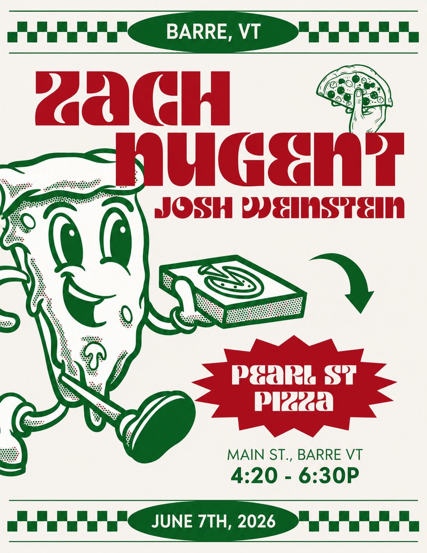 Come join us for us for another evening with Zach Nugent! This Sunday from 4:20-6:30pm! See you there!