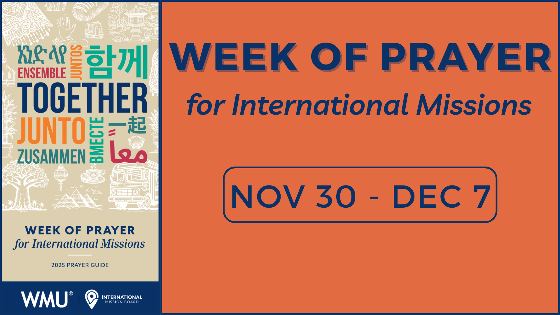 Week of Prayer for International Missions