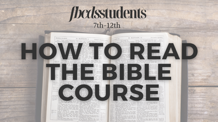How To Read the Bible Course