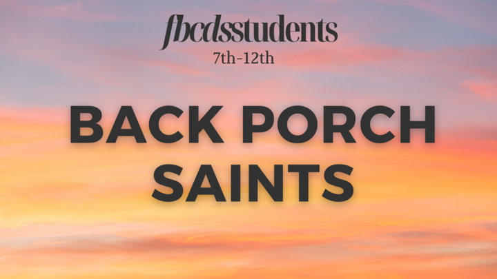 Back Porch Saints