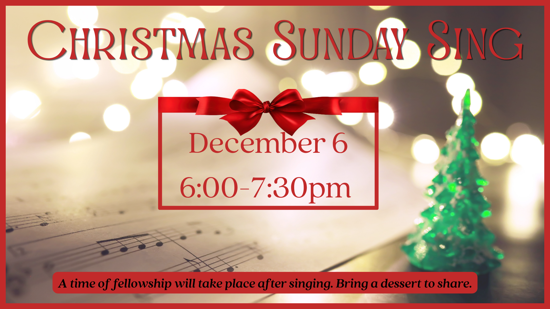Christmas Sunday Sing