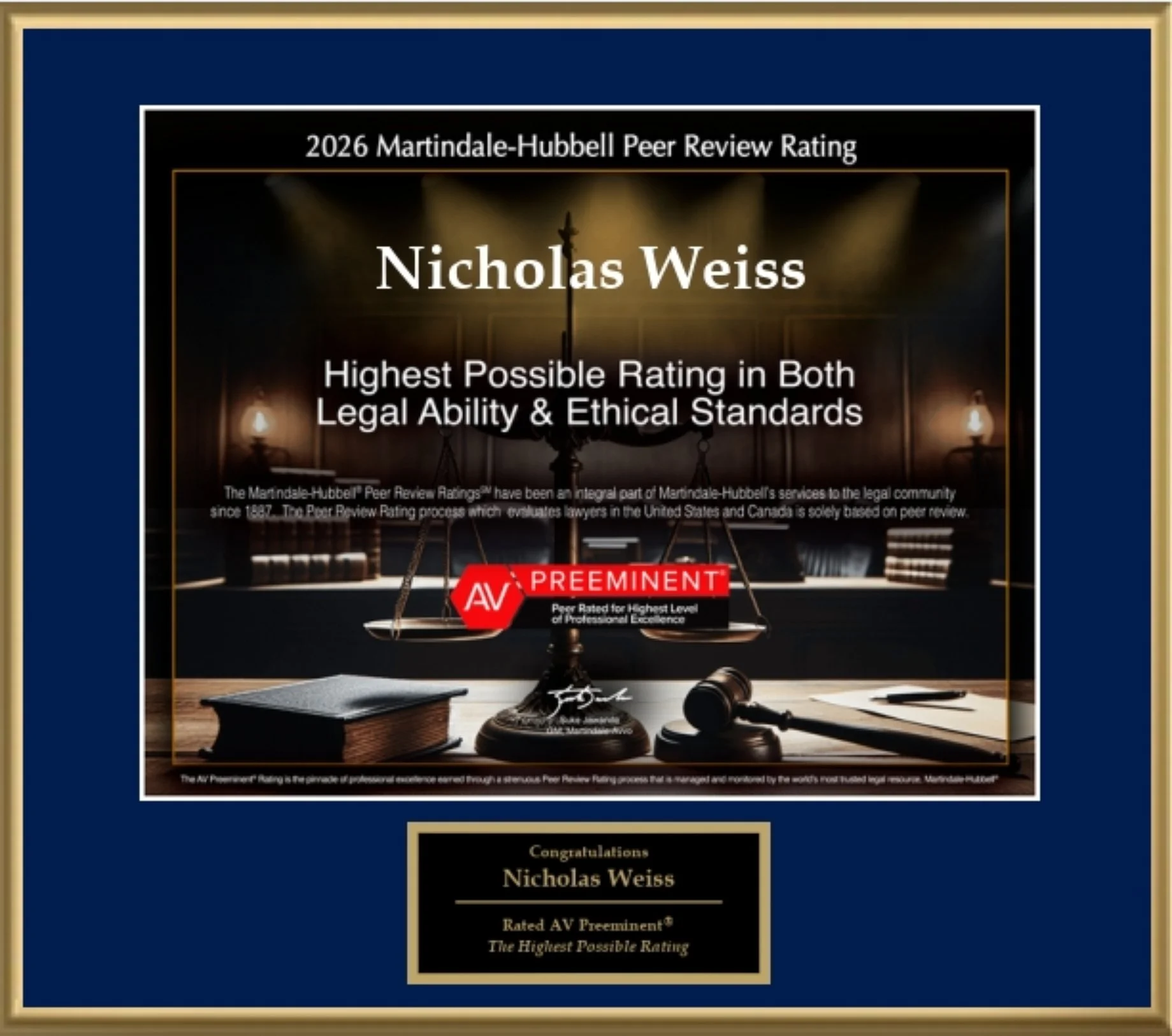 Nick Weiss 2026 Martindale Hubbel Peer Review Rating.jpg