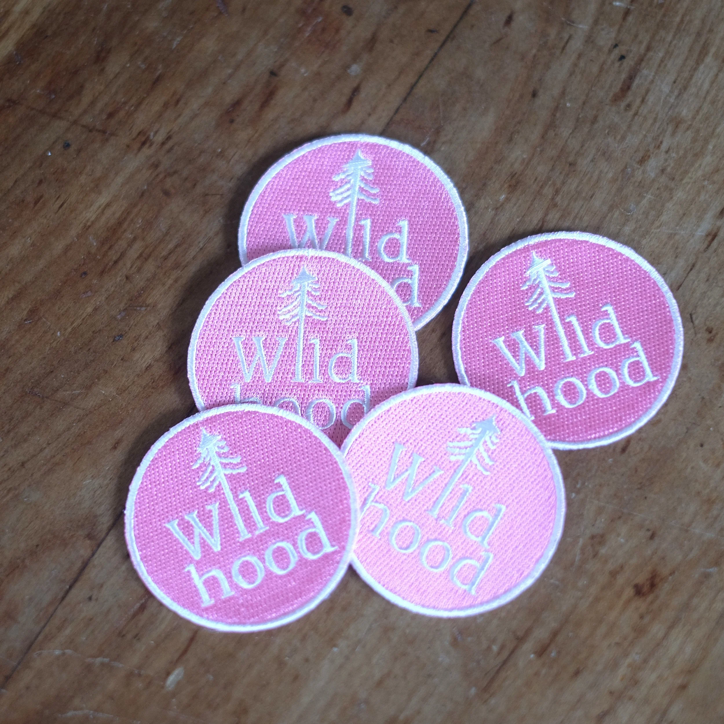 Wildhood Embroided Logo Patch (pink)
