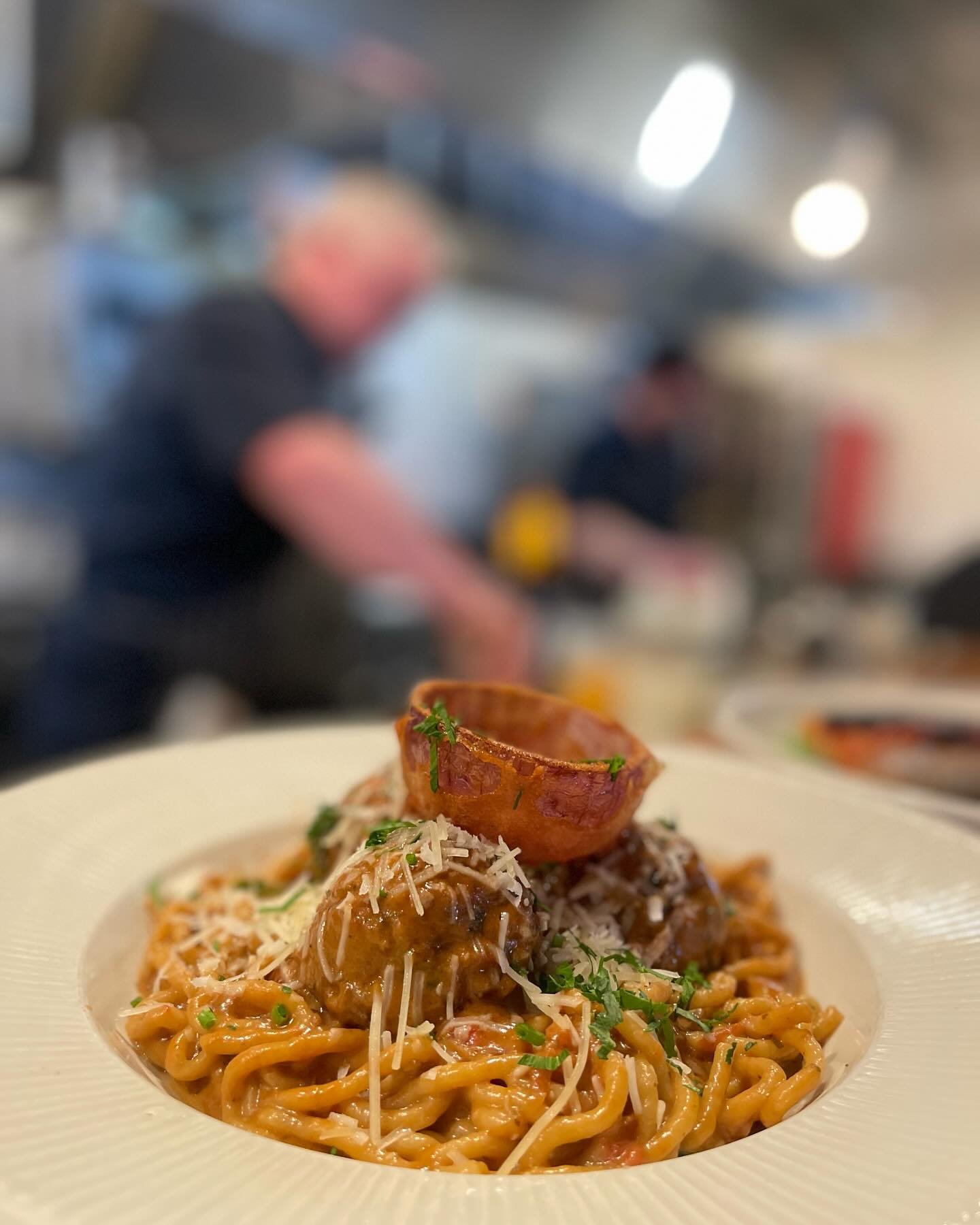 Cloudy with a chance of meatballs ☁️🍝🌑

It may have been cloudy in the Finger Lakes today, but the total eclipse sure brought the energy to our dining room! ⚡️

Some of our prix fixe features tonight included house made spaghetti &amp; asteroids, c