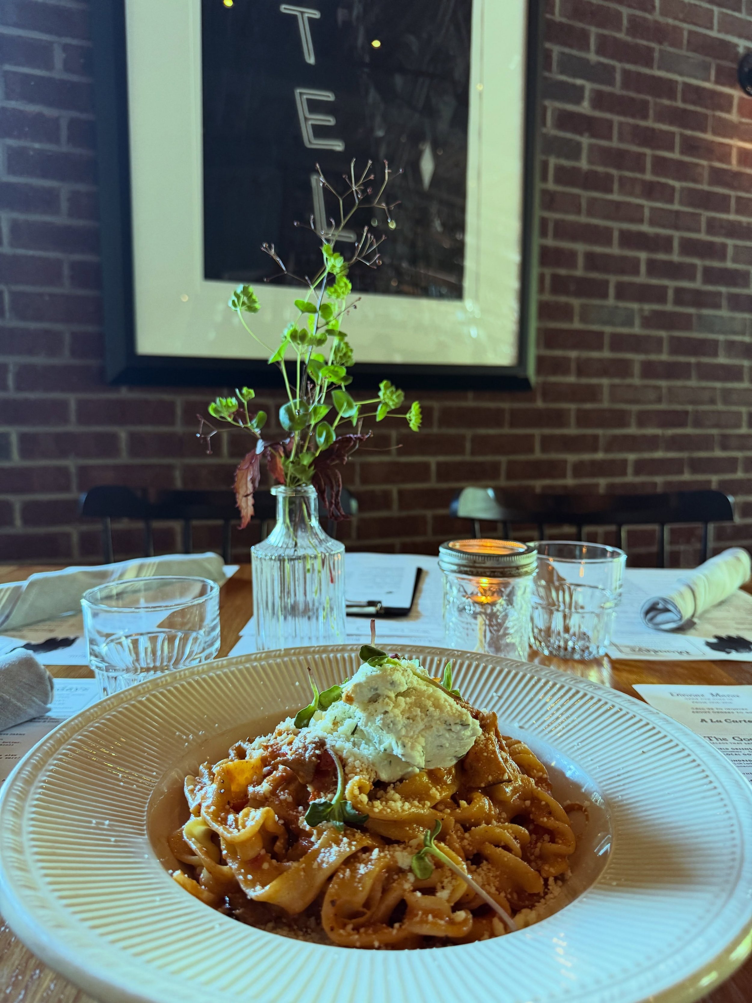 another day, another house pasta&hellip; @fingerlakesmushrooms 🍝