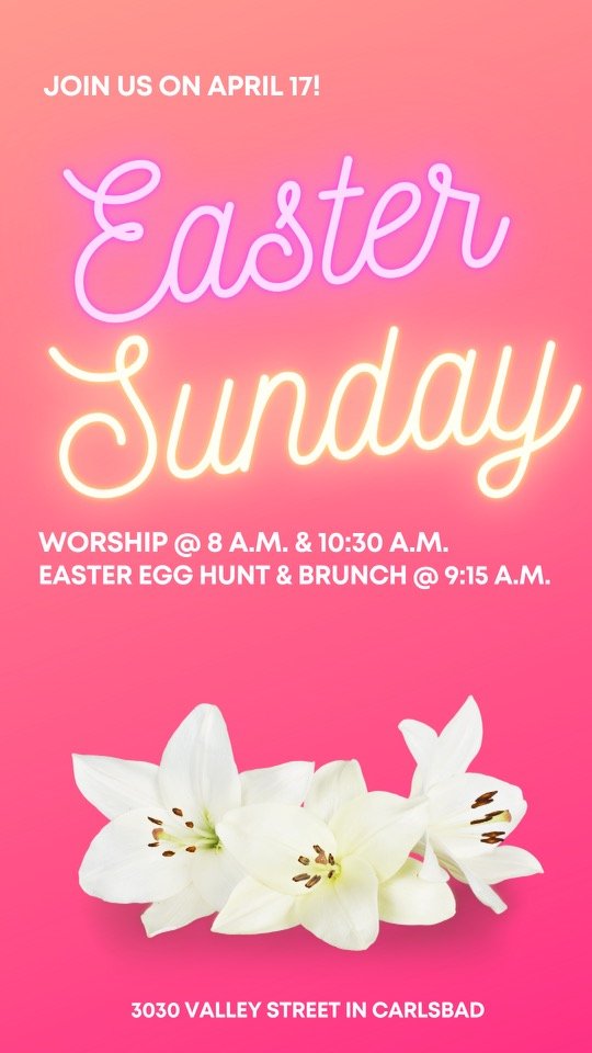 Easter Services- 8 &amp; 10:30 + 9:15 Brunch and Easter Egg Hunt