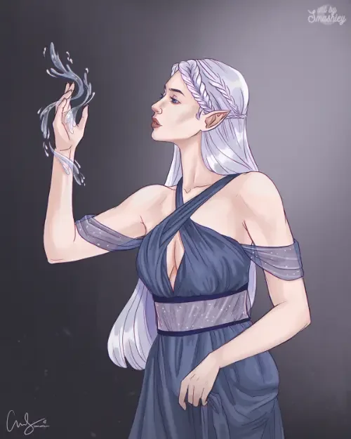 Nyx from Hell & High illustration by artbysmashley