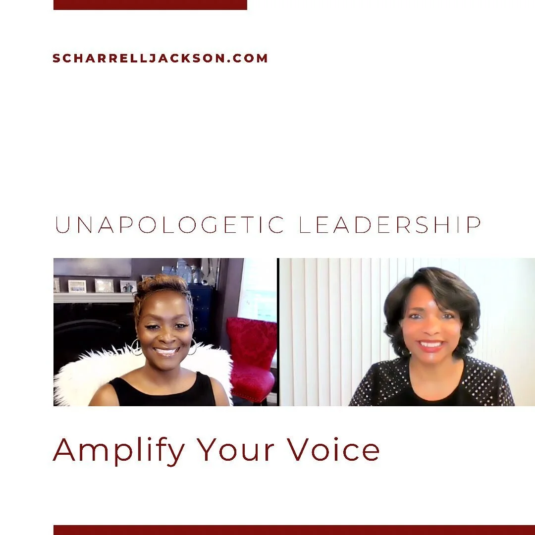 We started our morning with our virtual event, Unapologetic Leadership | Amplify Your Voice. Thank you to Trina Fleming and our CEO &amp; Founder Scharrell Jackson for leading an authentic discussion about pushing past fear and amplifying your voice!
