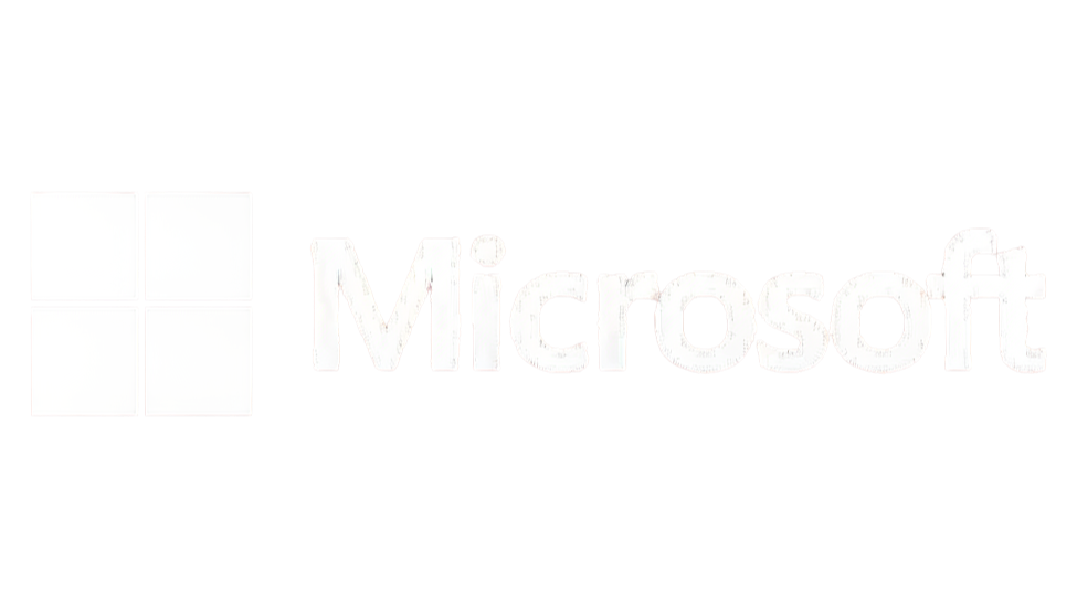 Microsoft logo featuring a four-pane window icon and the word 'Microsoft' in white text on a black background.