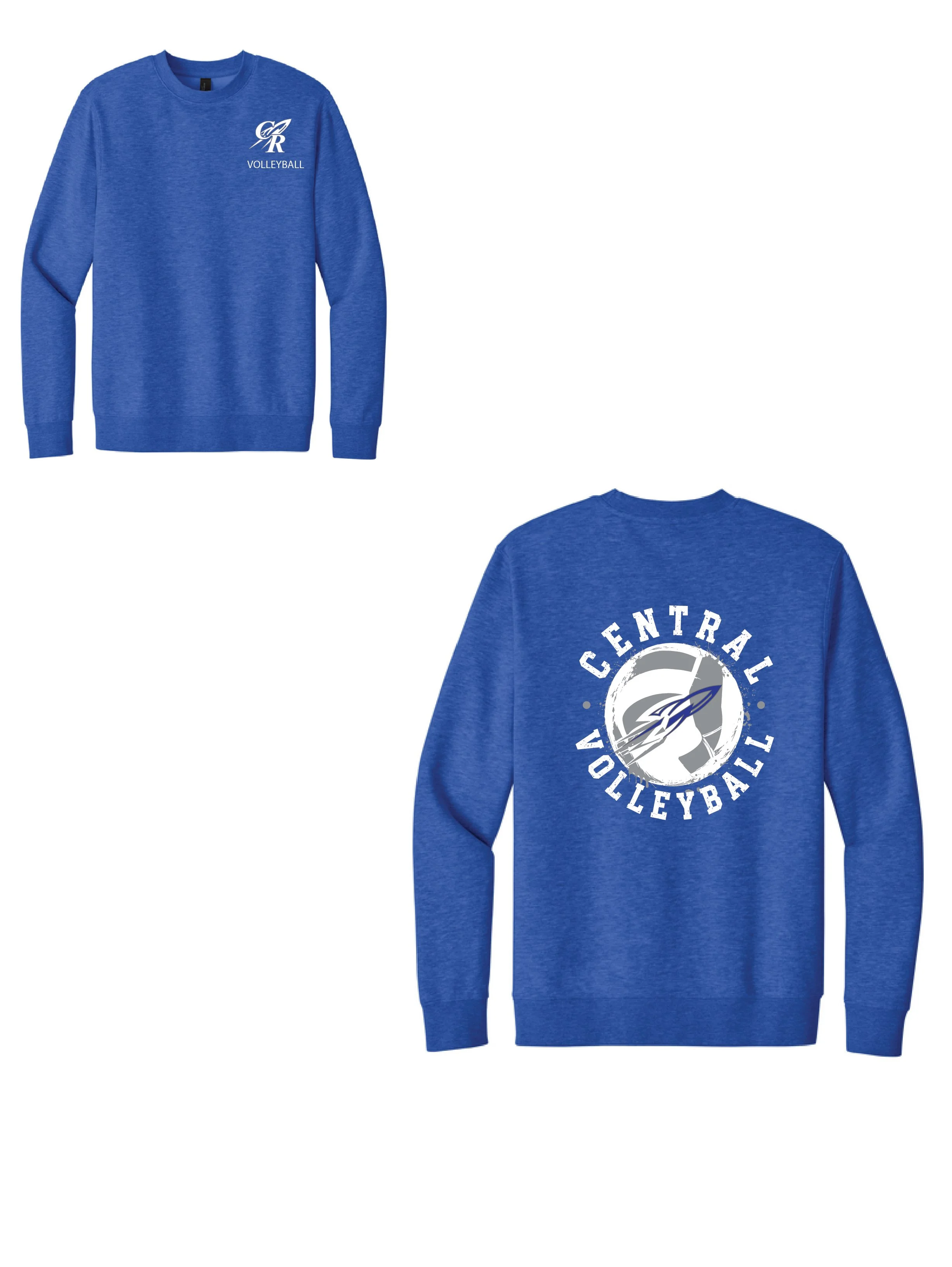 CHS VB Crewneck Royal Front/Back