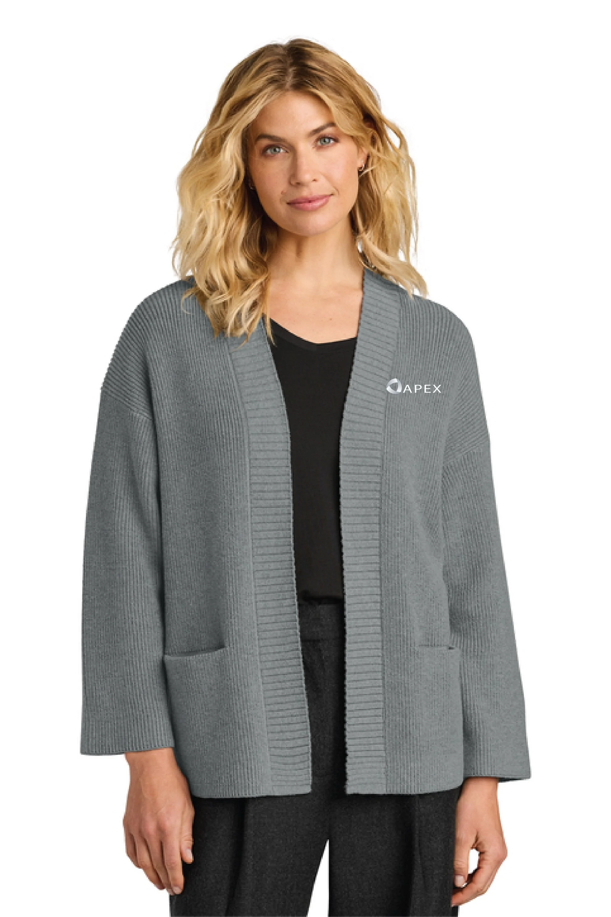 APEX Ladies Open Cardigan gray.jpg