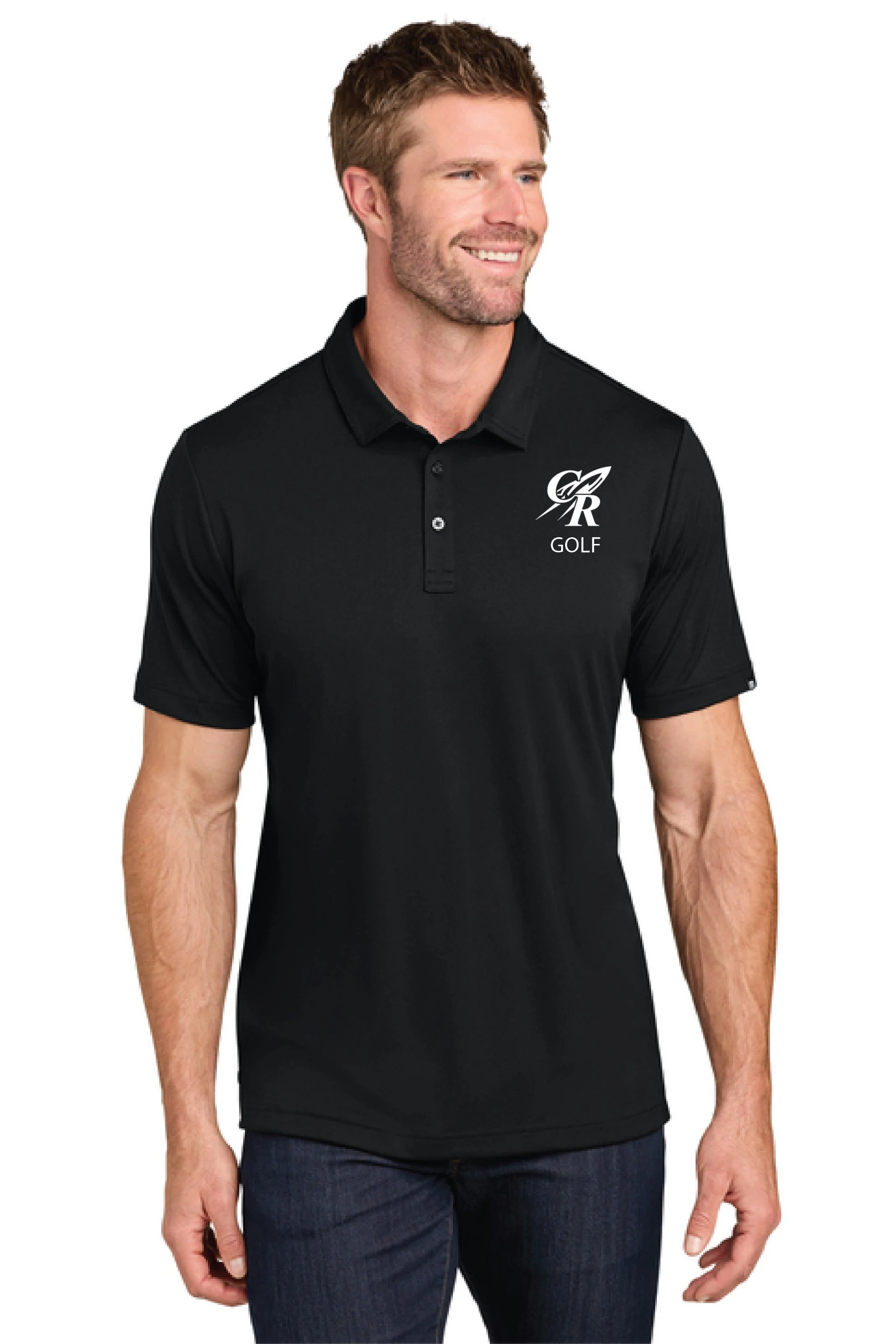 CHS Golf Travis Mathew Black Polo