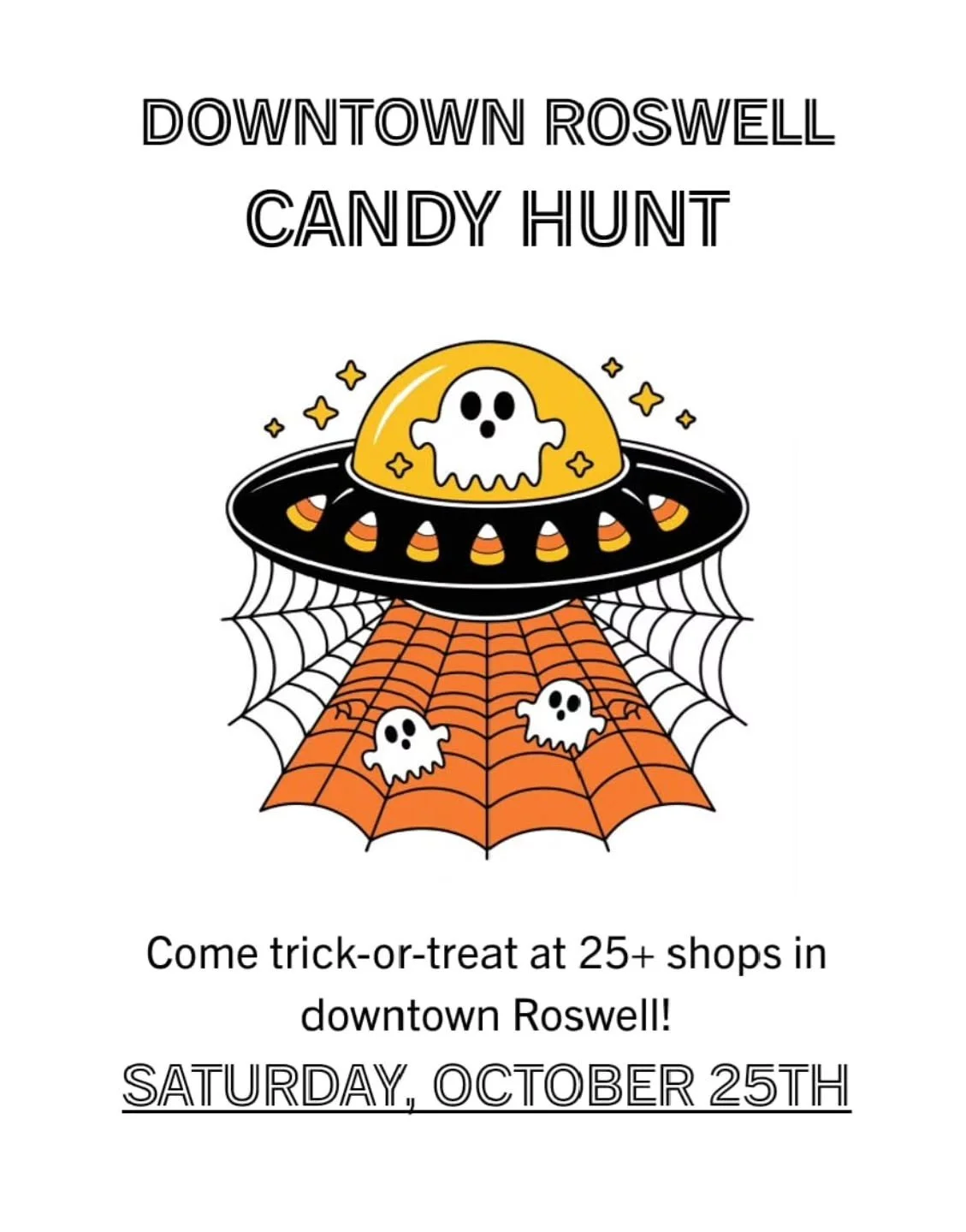 Come see us next Saturday! 🍫🍬🍭👻🎃 #trickortreat