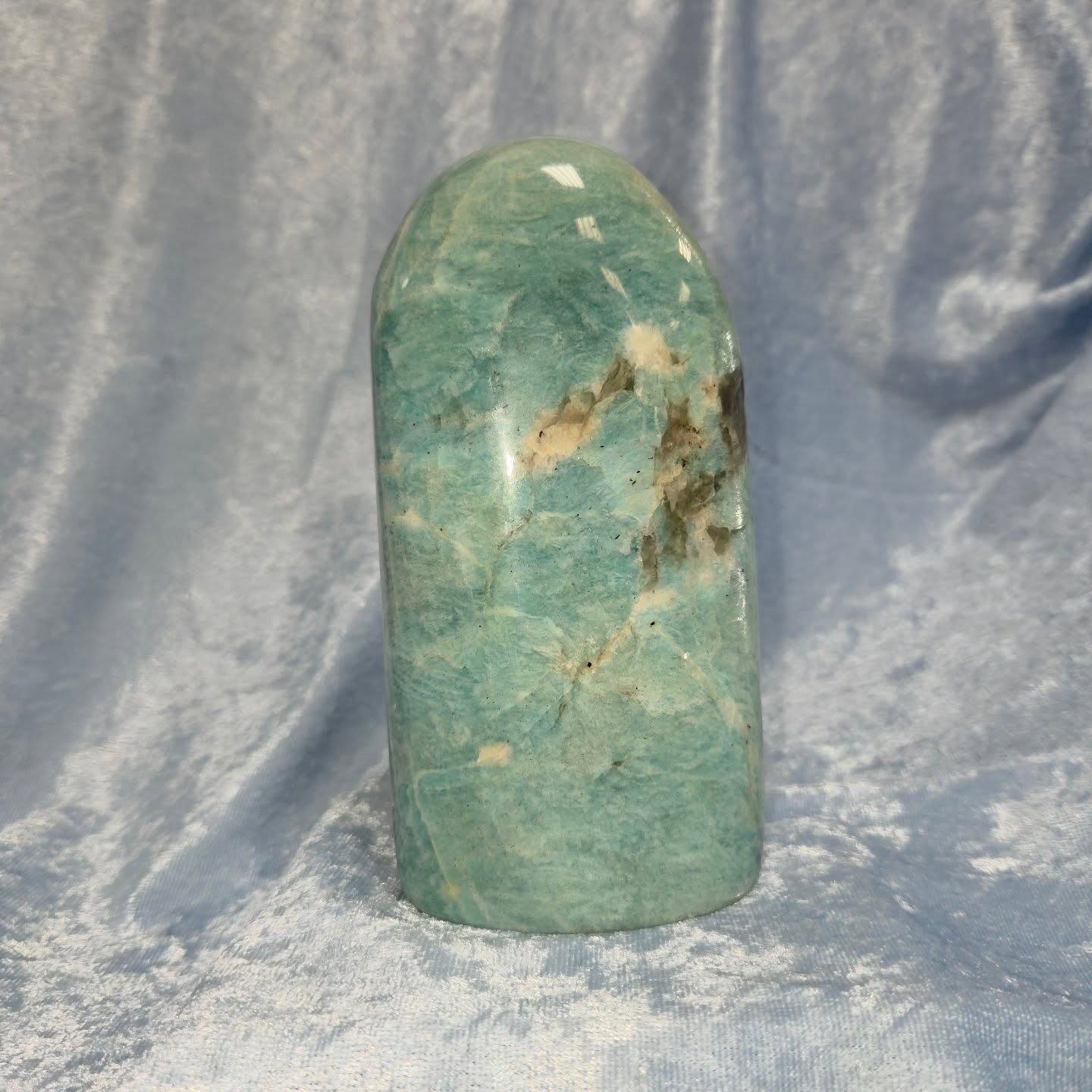 💙𝐀𝐌𝐀𝐙𝐎𝐍𝐈𝐓𝐄 𝐅𝐑𝐄𝐄𝐅𝐎𝐑𝐌💙--$8️⃣5️⃣

𝗔𝗺𝗮𝘇𝗼𝗻𝗶𝘁𝗲, a stone of truth and harmony with your higher self and others. 🧘&zwj;♀️ It facilitates the expression of authentic thoughts and feelings from a balanced emotional space. Amazonite