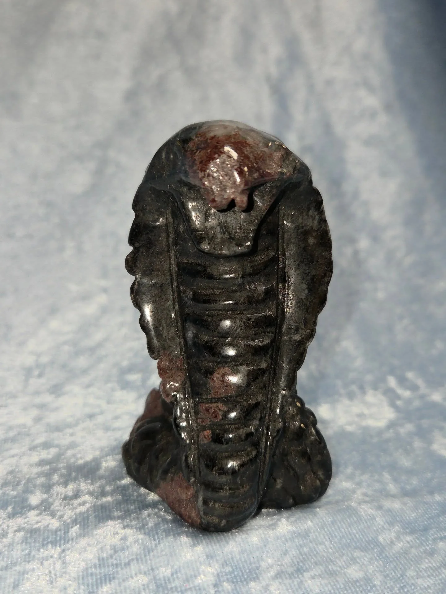 🍒𝐀𝐋𝐌𝐀𝐍𝐃𝐈𝐍𝐄 𝐆𝐀𝐑𝐍𝐄𝐓 𝐂𝐎𝐁𝐑𝐀🍒--$5️⃣0️⃣

𝗔𝗹𝗺𝗮𝗻𝗱𝗶𝗻𝗲 𝗚𝗮𝗿𝗻𝗲𝘁 is a stone of Strength and Security. 💪 Its energies are connected with the Earth as well as the Root Chakra.  Almandine garnet also helps you find Joy and can a