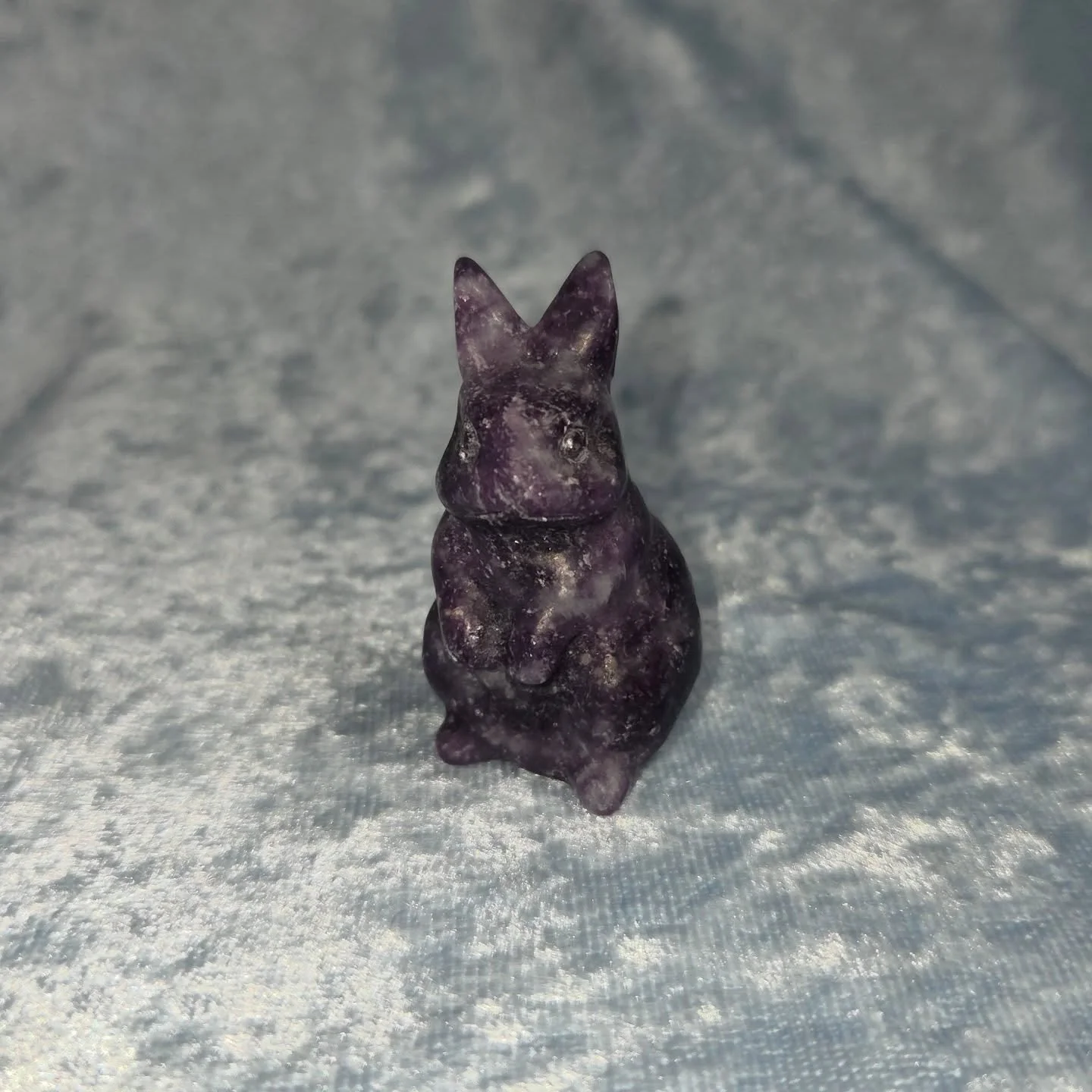 💜𝐋𝐄𝐏𝐈𝐃𝐎𝐋𝐈𝐓𝐄 𝐑𝐀𝐁𝐁𝐈𝐓💜--$2️⃣0️⃣

𝗟𝗲𝗽𝗶𝗱𝗼𝗹𝗶𝘁𝗲 is a powerful stone for calming your nerves and stress release. 😌 It works best when life is at its toughest; financial stress, loss of a job or partner, or dealing with angry peop