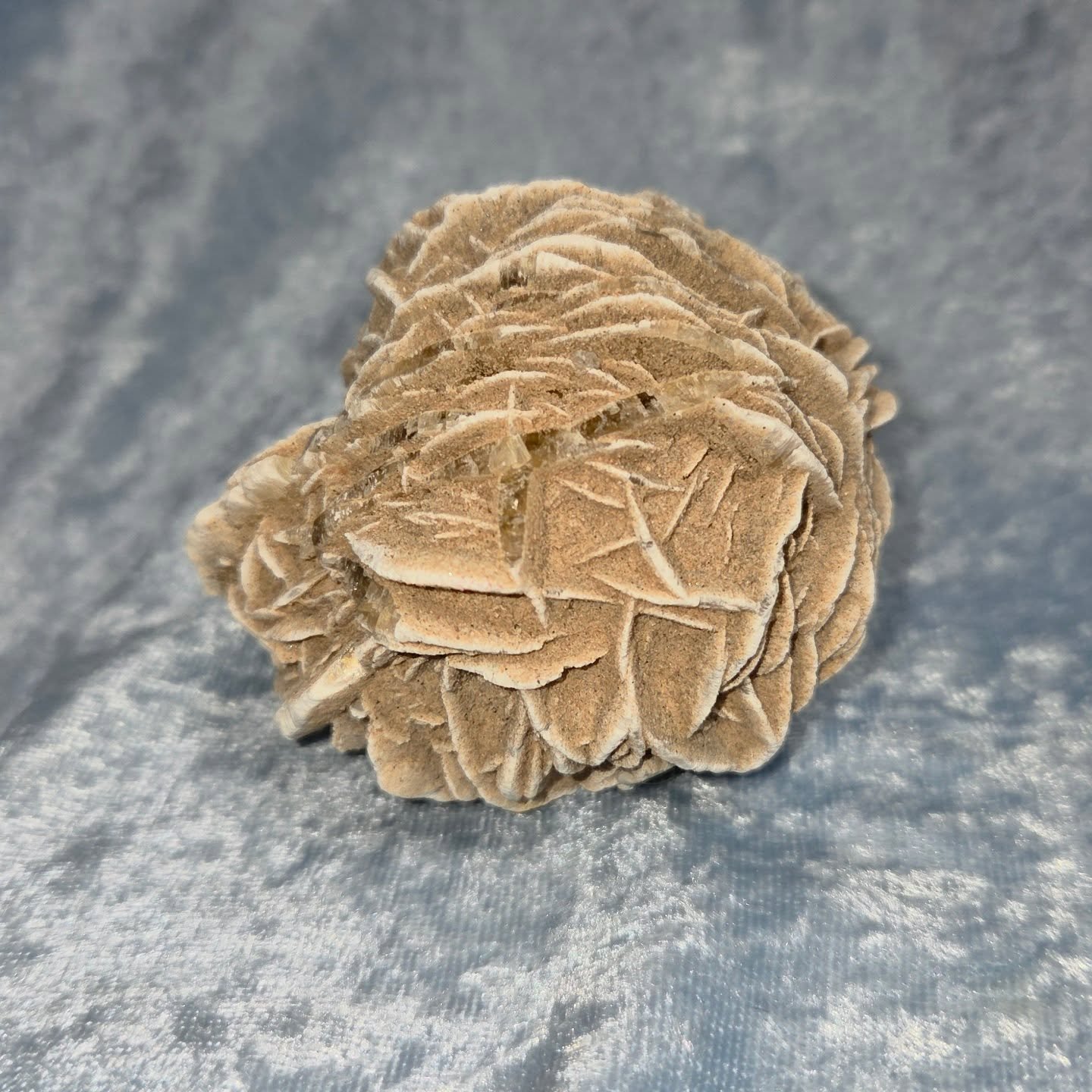 🏜𝐃𝐄𝐒𝐄𝐑𝐓 𝐑𝐎𝐒𝐄🏜--$3️⃣0️⃣

𝗗𝗲𝘀𝗲𝗿𝘁 𝗥𝗼𝘀𝗲 is a grounding stone that can connect one to the earth's healing energy. 🌎 It can be a beneficial stone for meditation, as it can help one stay grounded and balanced. It can also help one's j