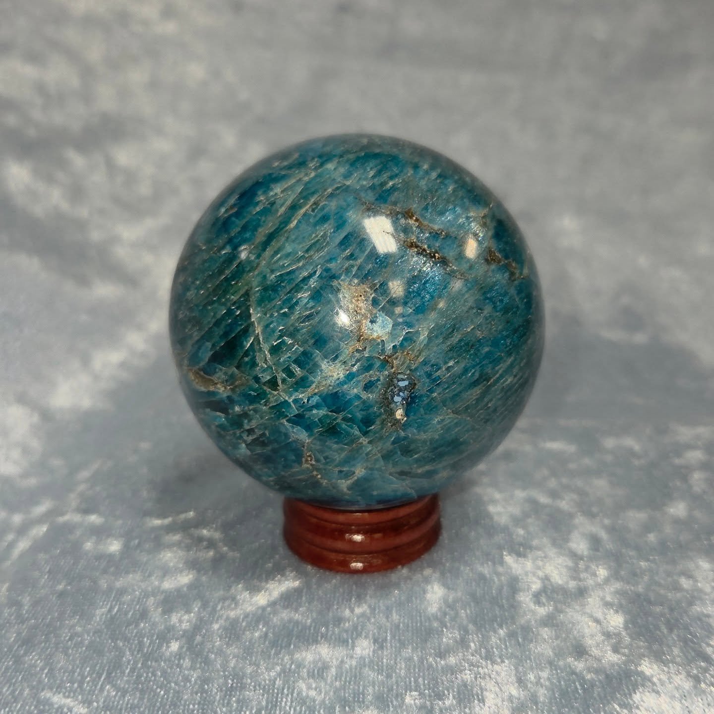 💙𝐁𝐋𝐔𝐄 𝐀𝐏𝐀𝐓𝐈𝐓𝐄 𝐒𝐏𝐇𝐄𝐑𝐄💙--$7️⃣5️⃣

𝗕𝗹𝘂𝗲 𝗔𝗽𝗮𝘁𝗶𝘁𝗲 can be very uplifting, giving one a higher perspective on their karmic roots, allowing them to better understand their current situation. 😌  For empaths it can soften the imp