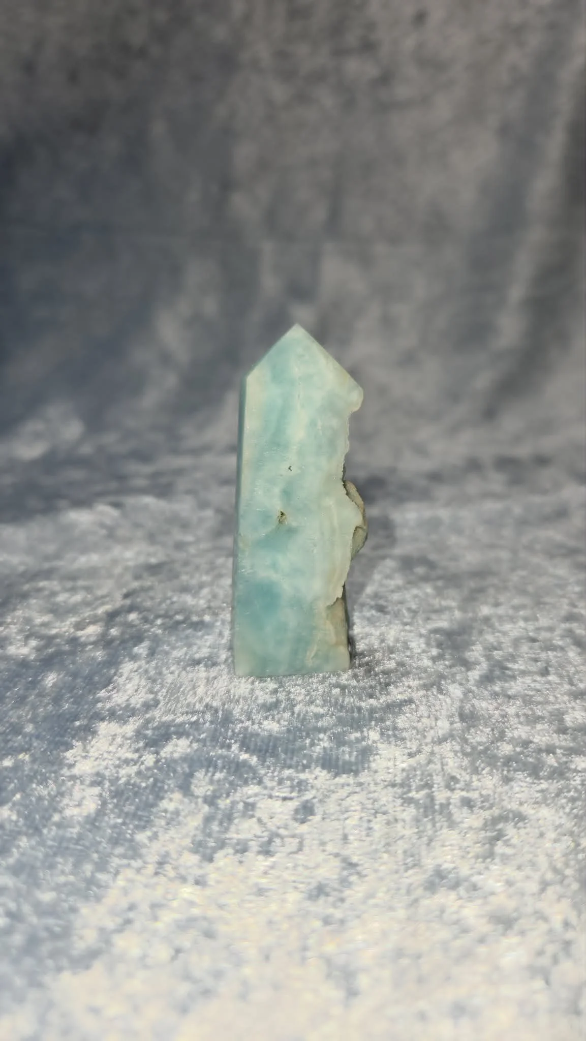 Caribbean Blue Calcite Tower