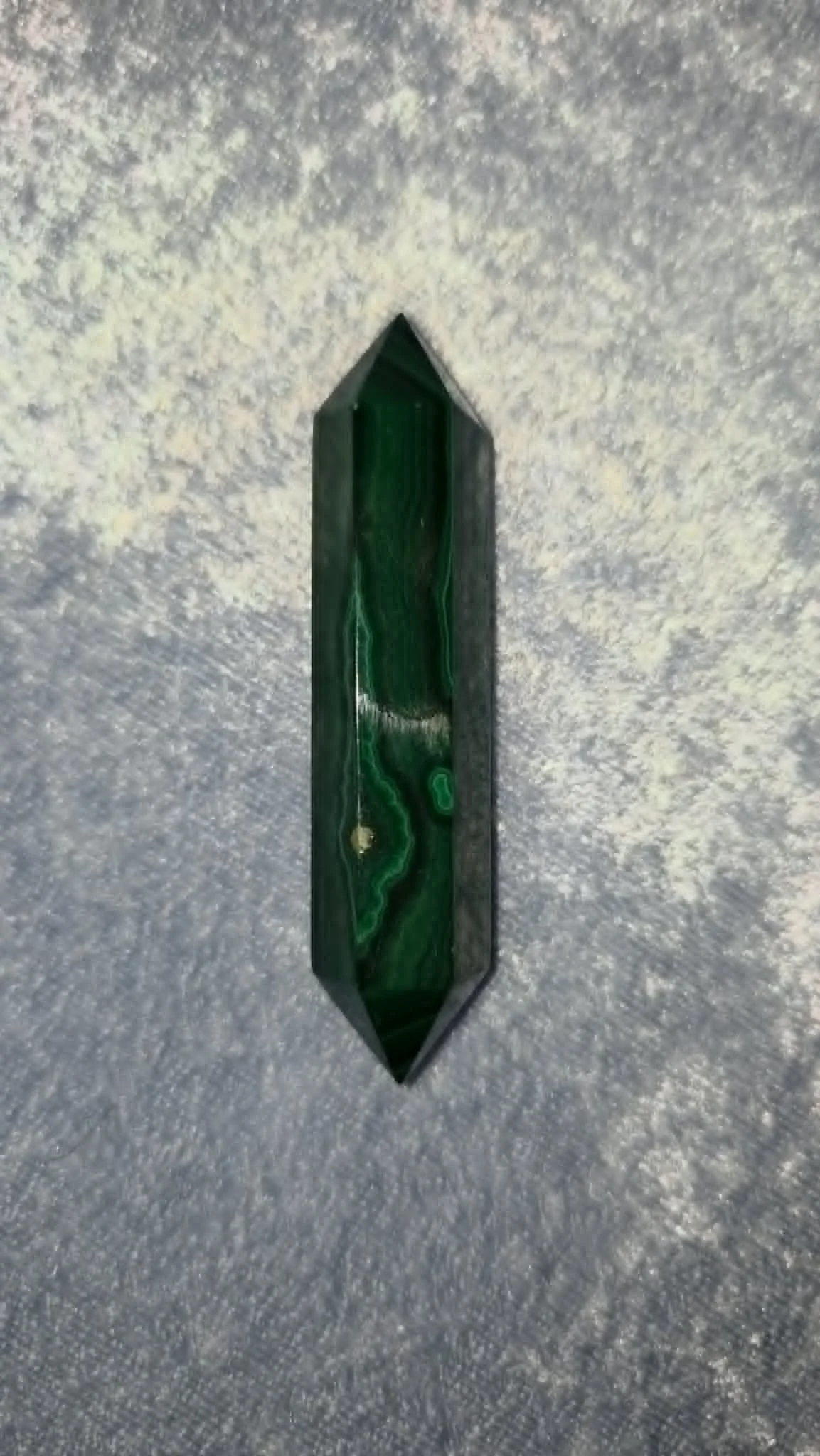 Malachite Double Terminated Wand