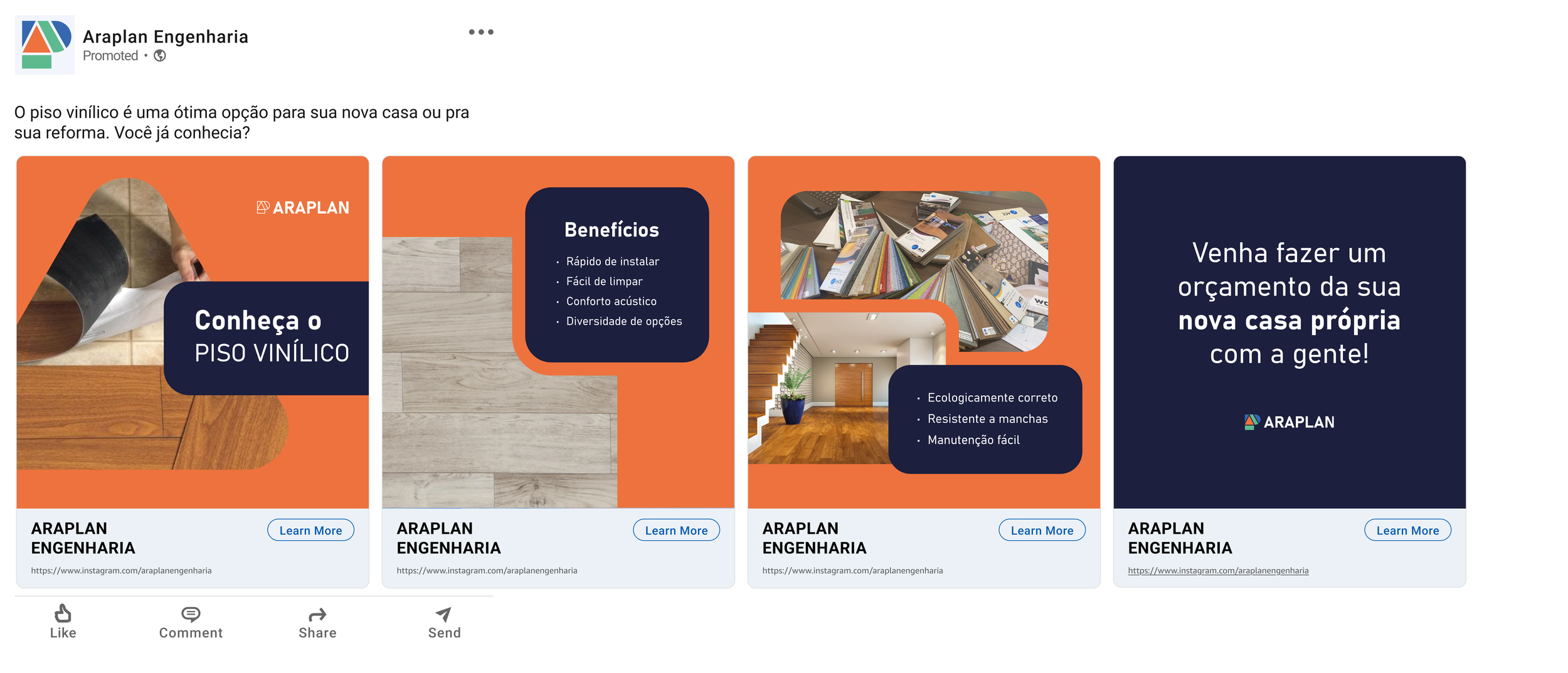 Example of a Linkedin sponsored ad.