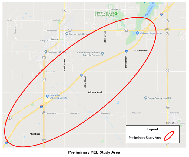 Sarpy County I80 Planning and Environmental Linkages Study — Connect Sarpy