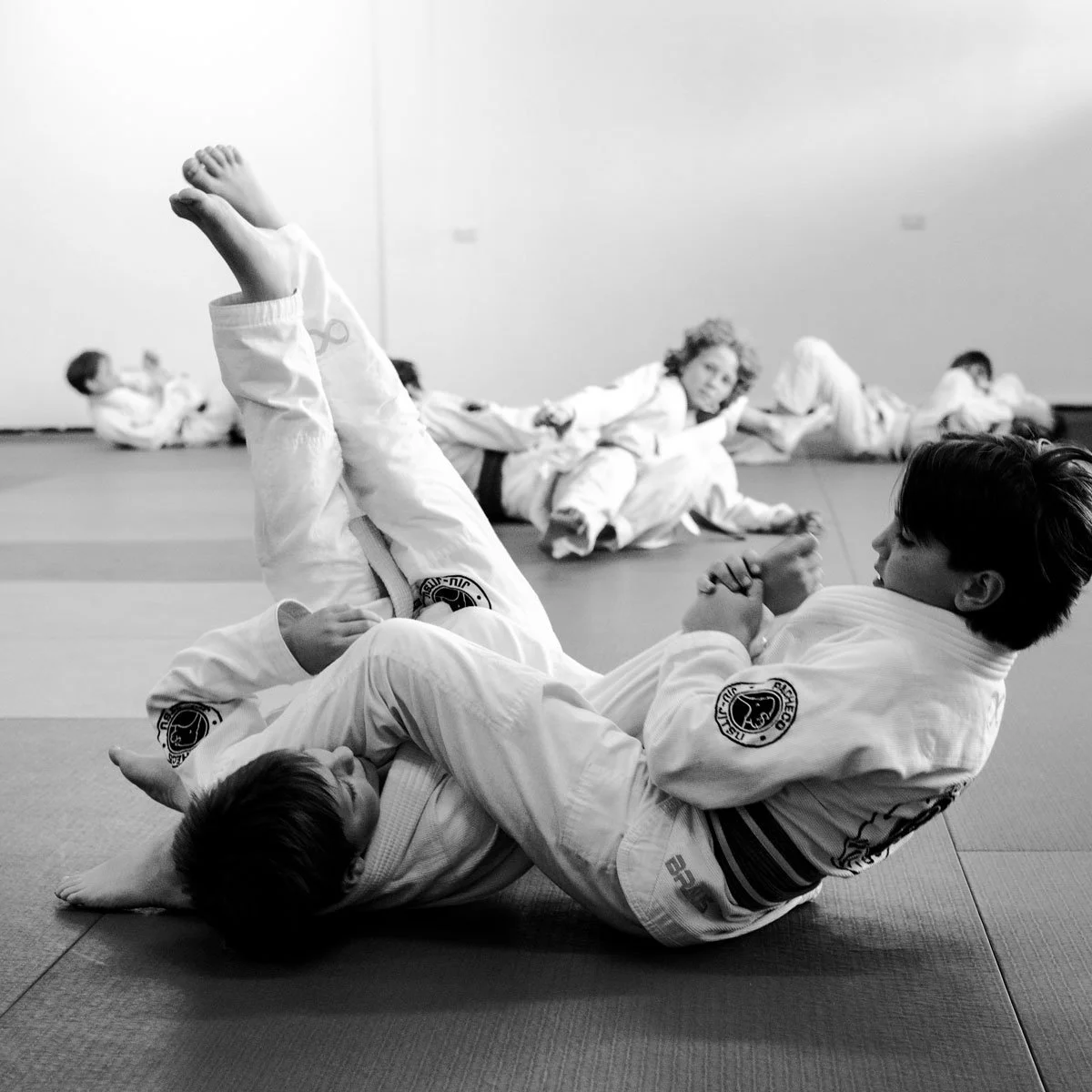 Junior Jiu-Jitsu students training at Pacheco Jiu-Jitsu Avalon