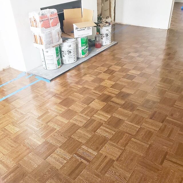 Awesome parque floor going in for @beckerstudios this week 🙌