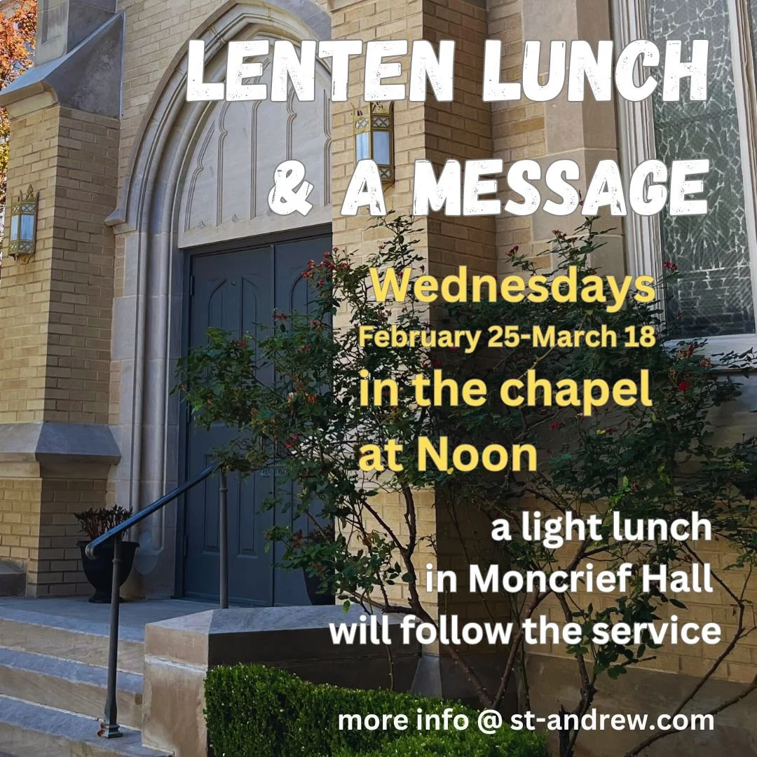 Lenten Lunches and a Message