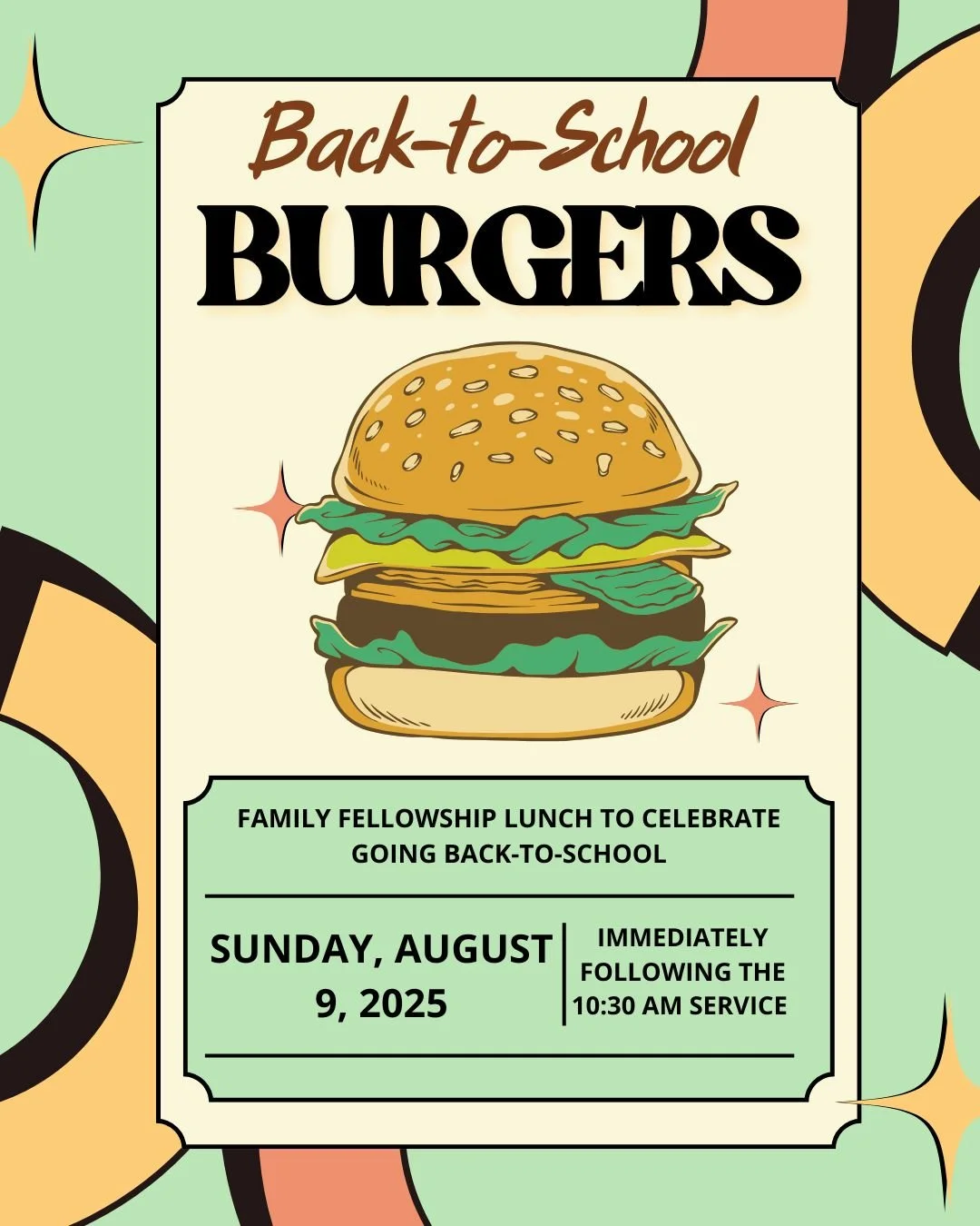 Back to School Burgers