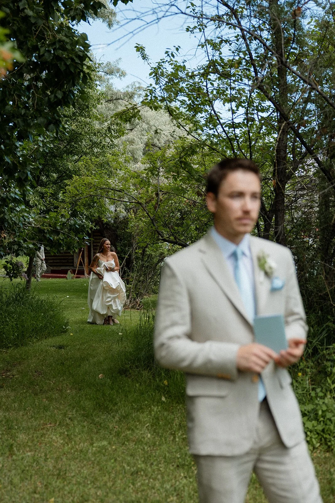 Montana wedding photographer, Helena wedding, Shades of Green, first look