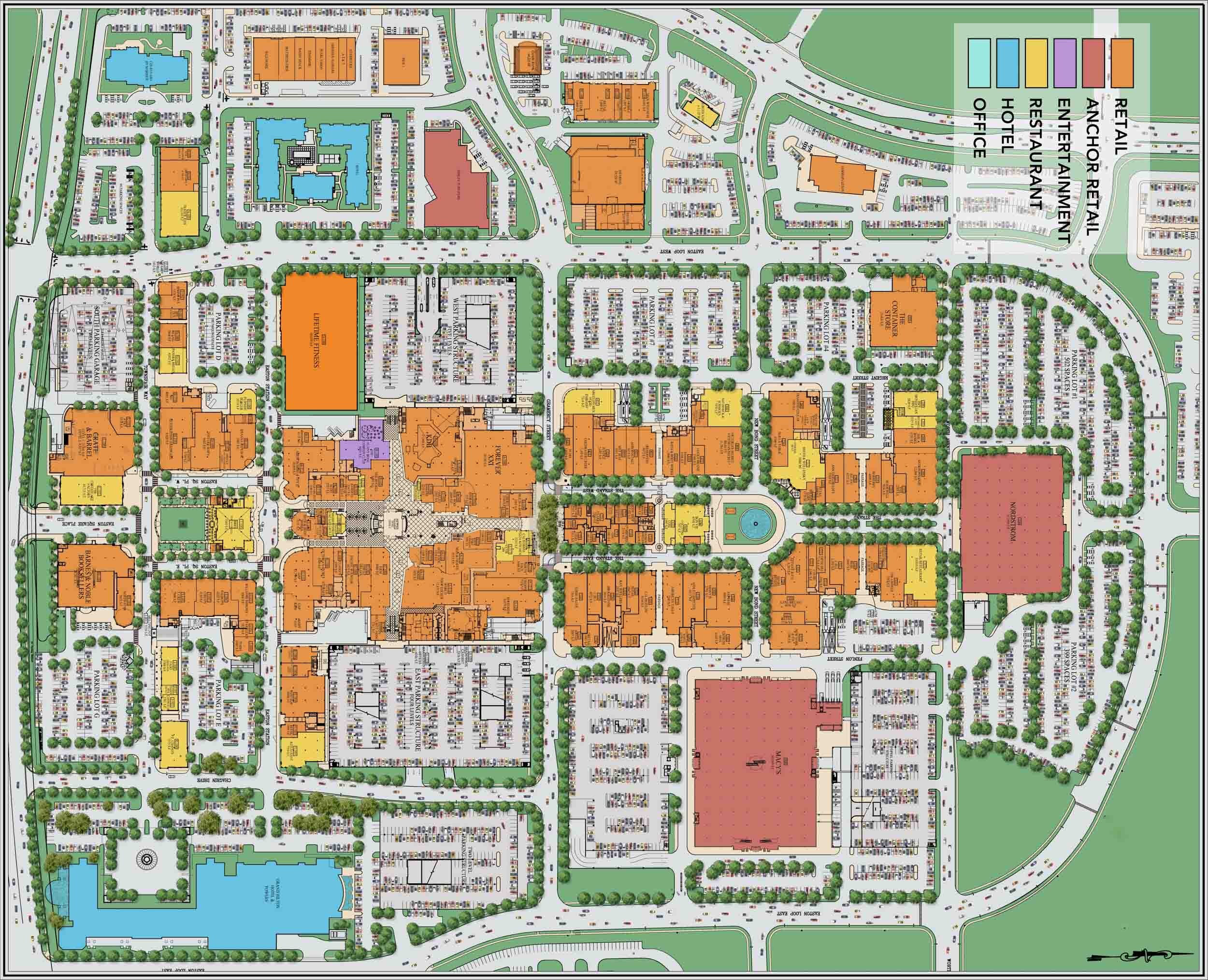 Easton Town Center Planning Layout