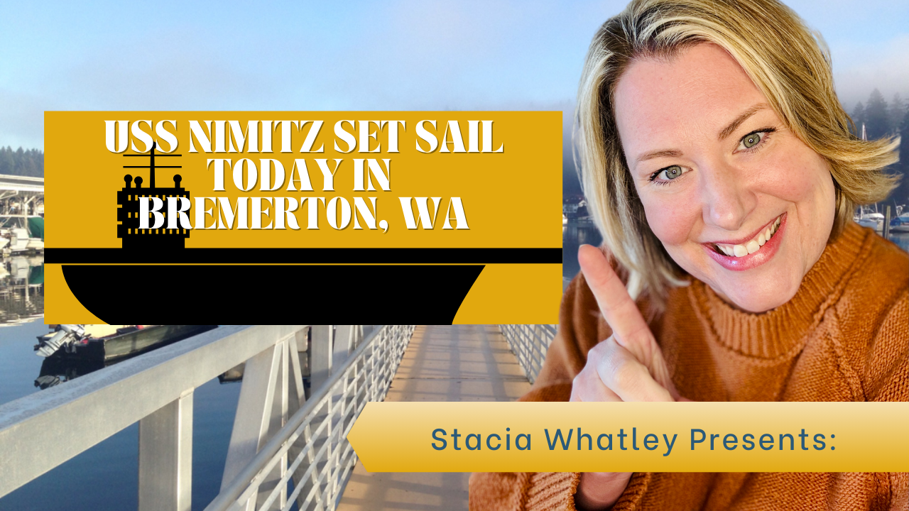 USS Nimitz Bremerton WA Woman with Blonde Hair Smiling